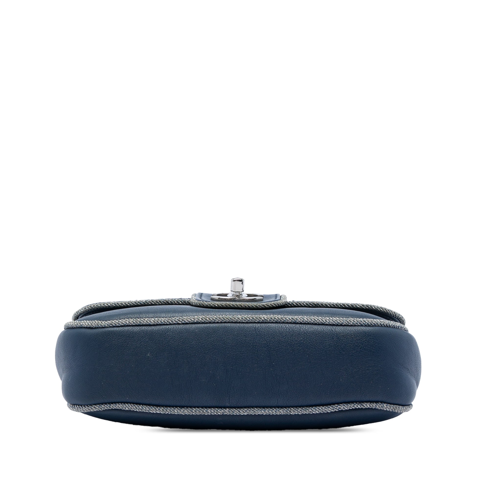 Chanel Medium Quilted Lambskin and Metallic Trim Elementary Chic Flap - image 3