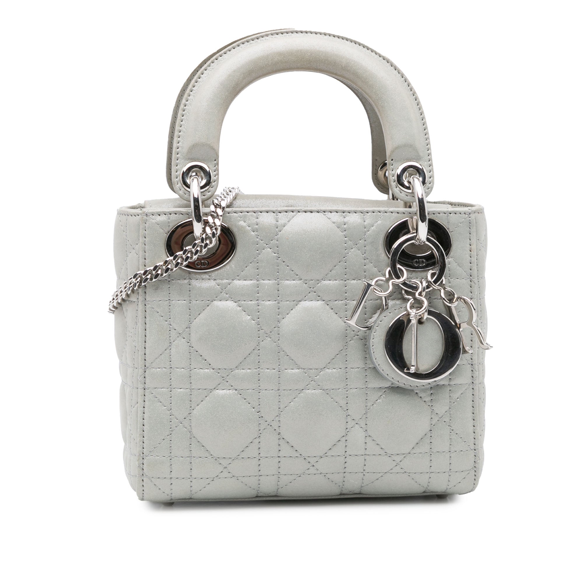 Dior Mini Iridescent Lambskin Cannage Lady Dior - image 1