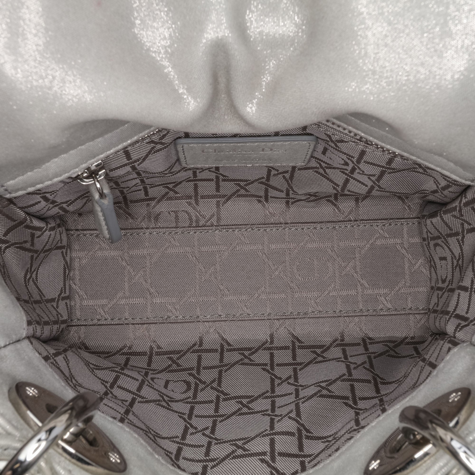 Dior Mini Iridescent Lambskin Cannage Lady Dior - image 4