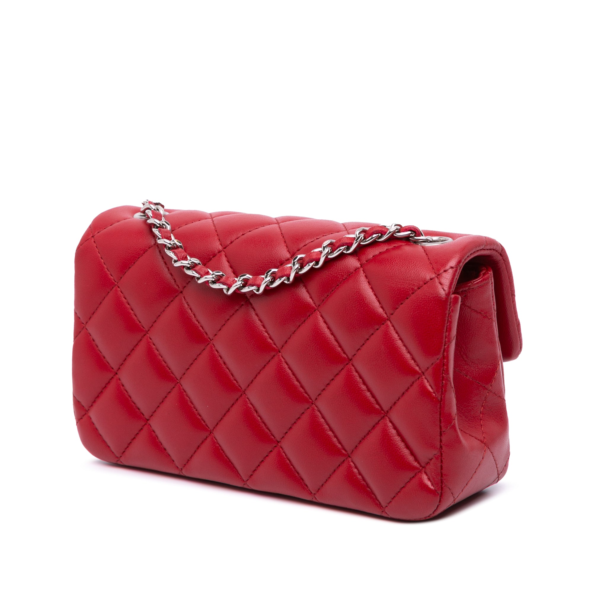 Chanel Extra Mini Rectangular Classic Lambskin Single Flap - image 2