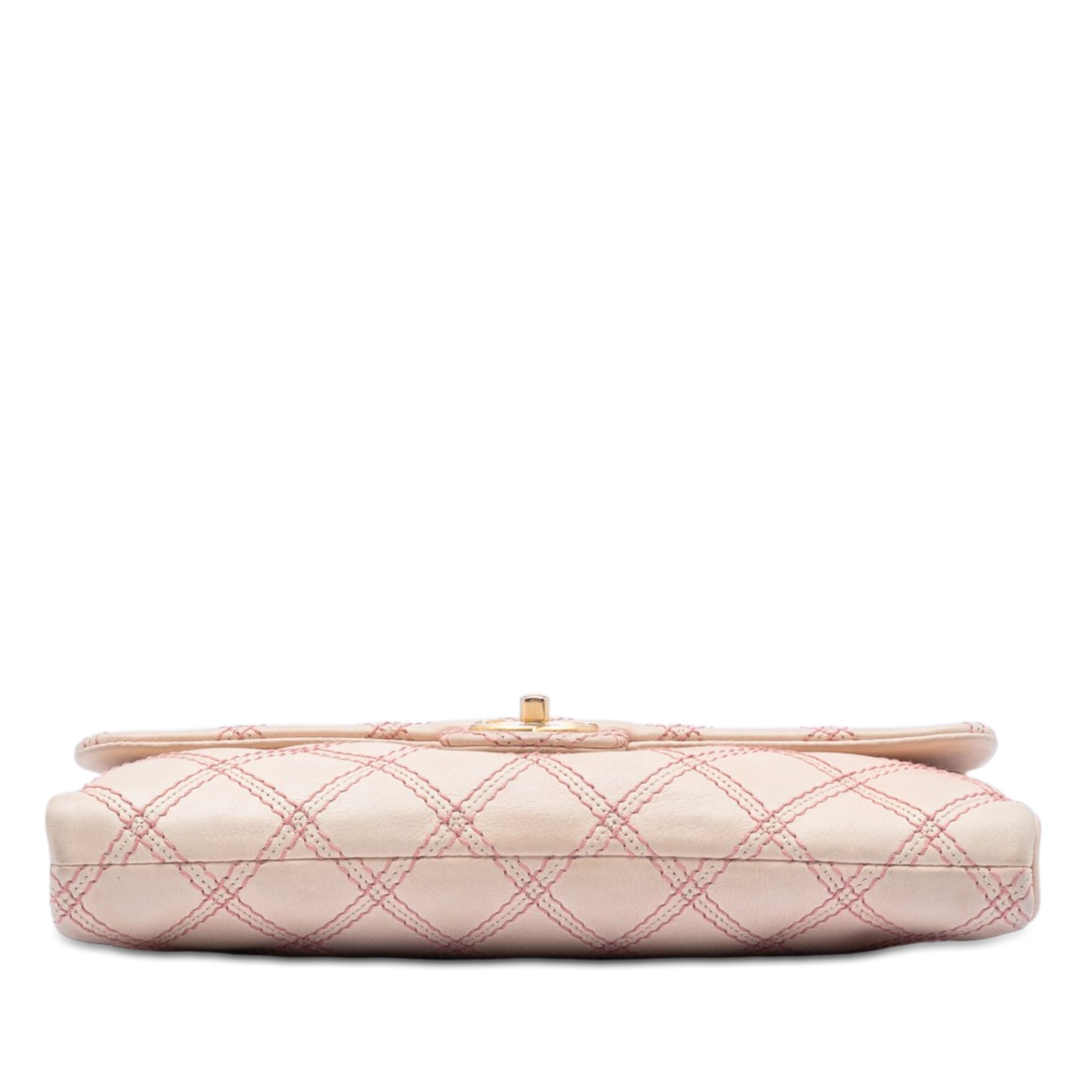 Chanel Jumbo Quilted Calfskin Triple Stitched Flap - image 3
