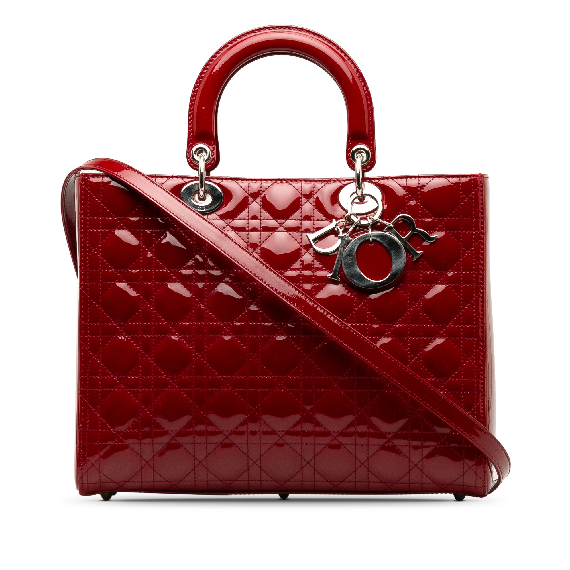 Dior Large Patent Cannage Lady Dior - image 1