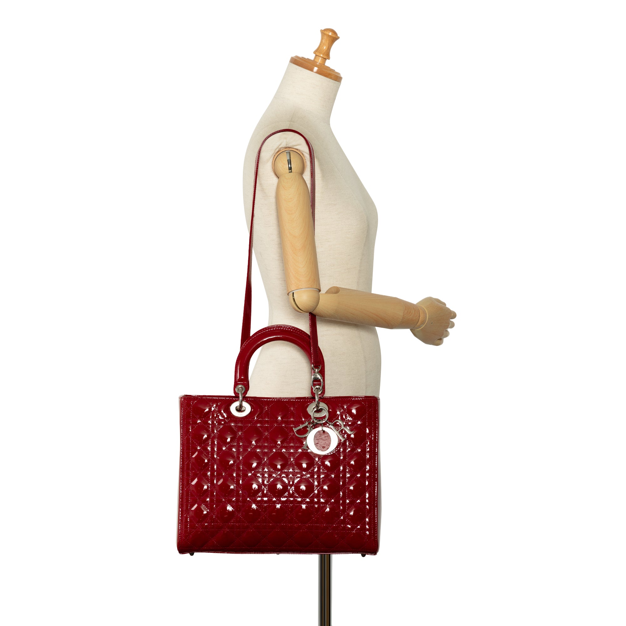 Dior Large Patent Cannage Lady Dior - image 10