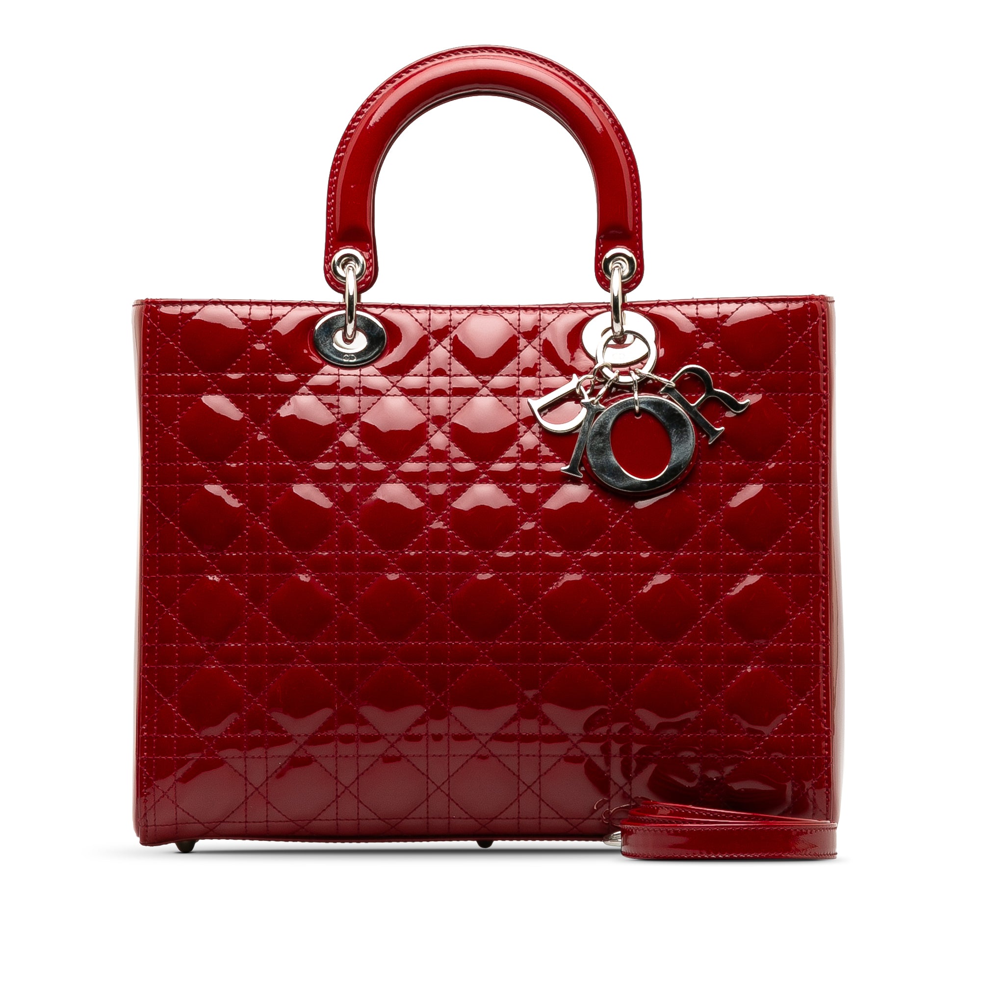 Dior Large Patent Cannage Lady Dior - image 11