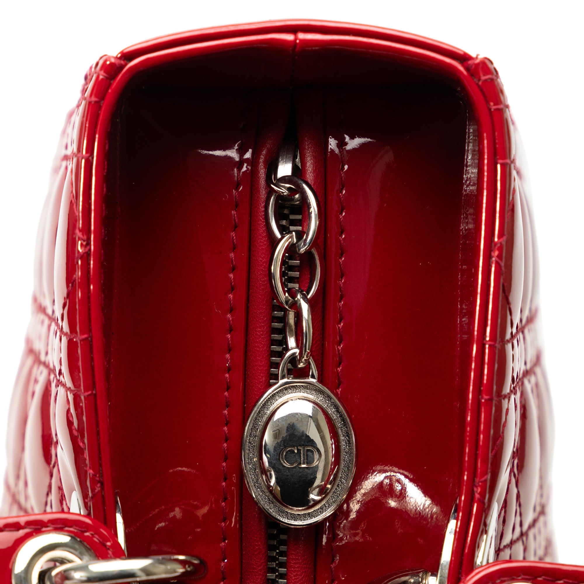 Dior Large Patent Cannage Lady Dior - image 9