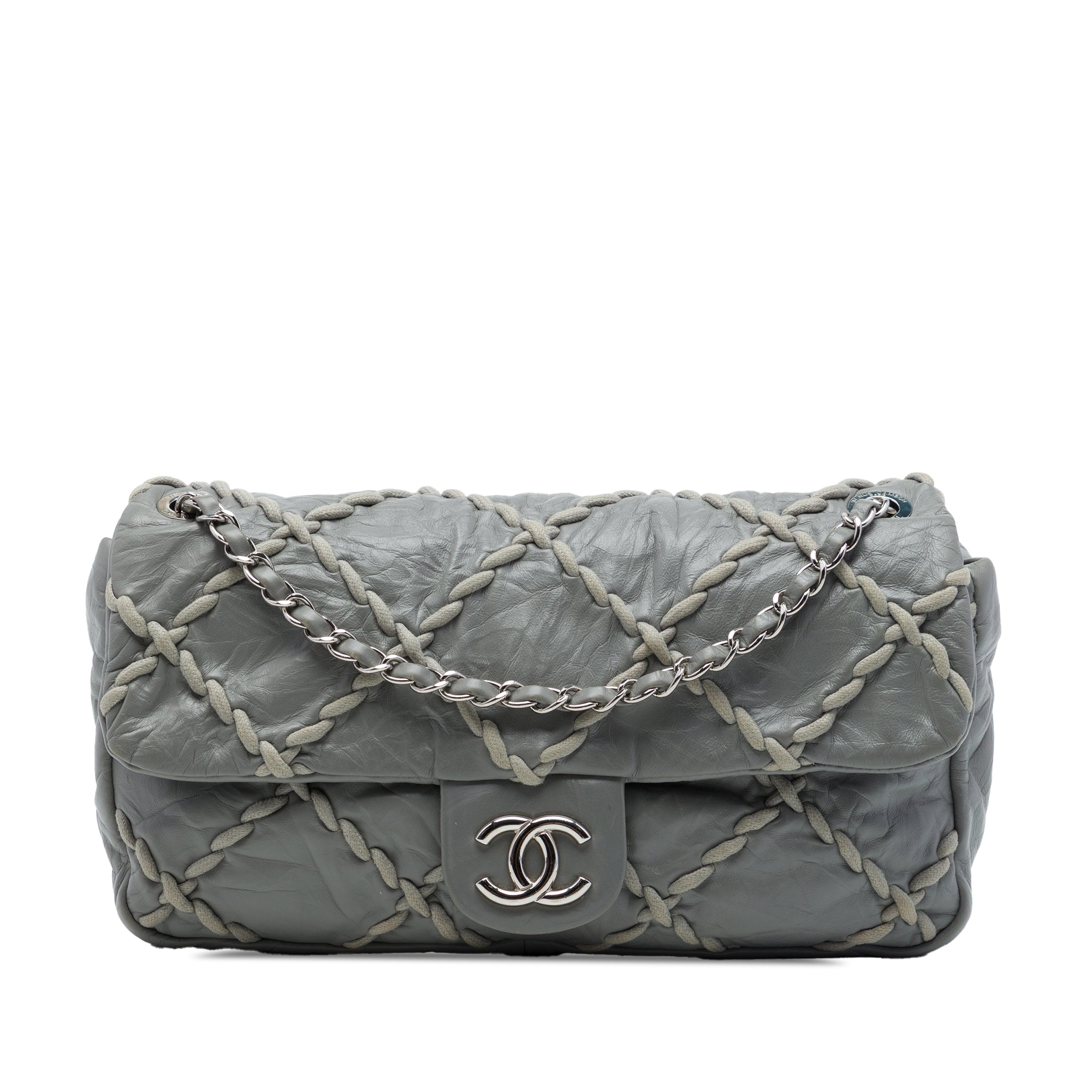 Chanel Medium Quilted Crinkled Calfskin Ultra Stitch Flap - image 1
