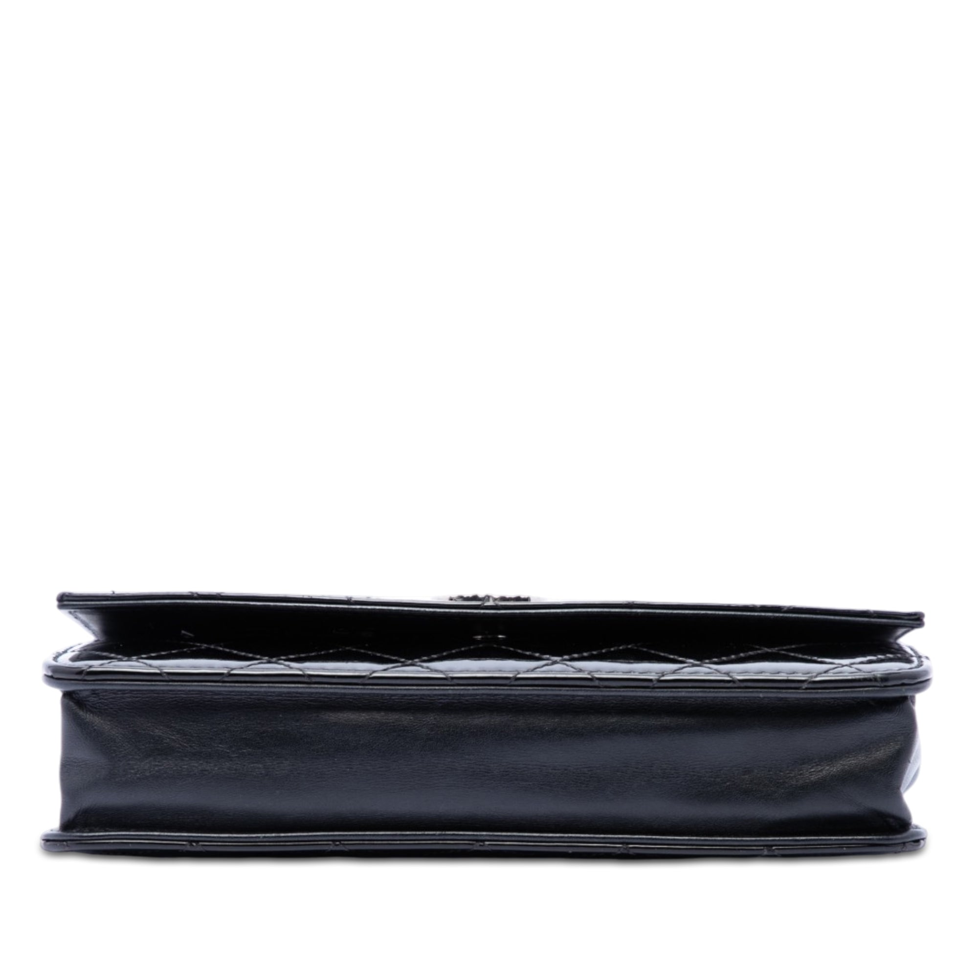 Chanel CC Quilted Patent Brilliant Wallet On Chain - image 3