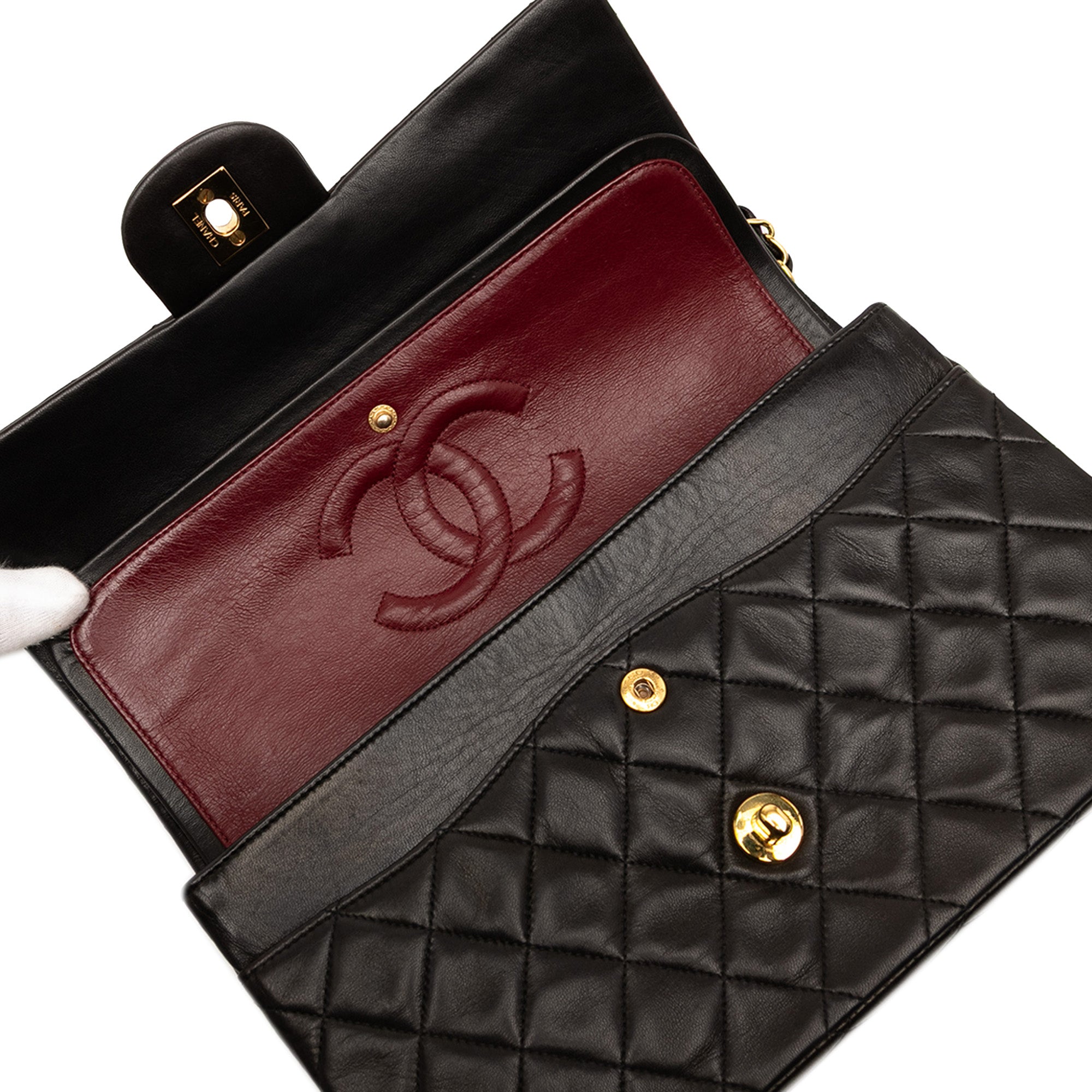 Chanel Medium Classic Lambskin Double Flap - image 7
