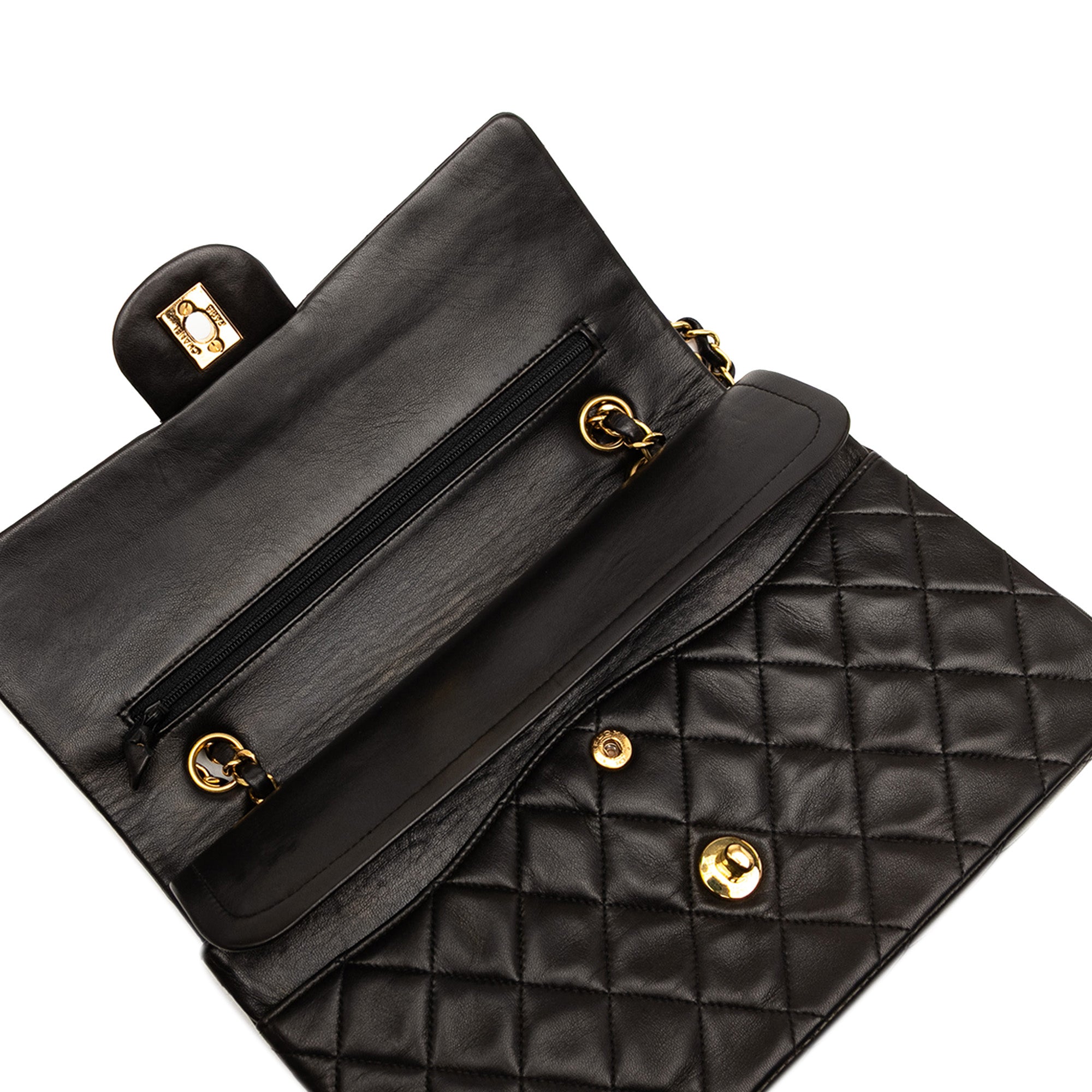 Chanel Medium Classic Lambskin Double Flap - image 8