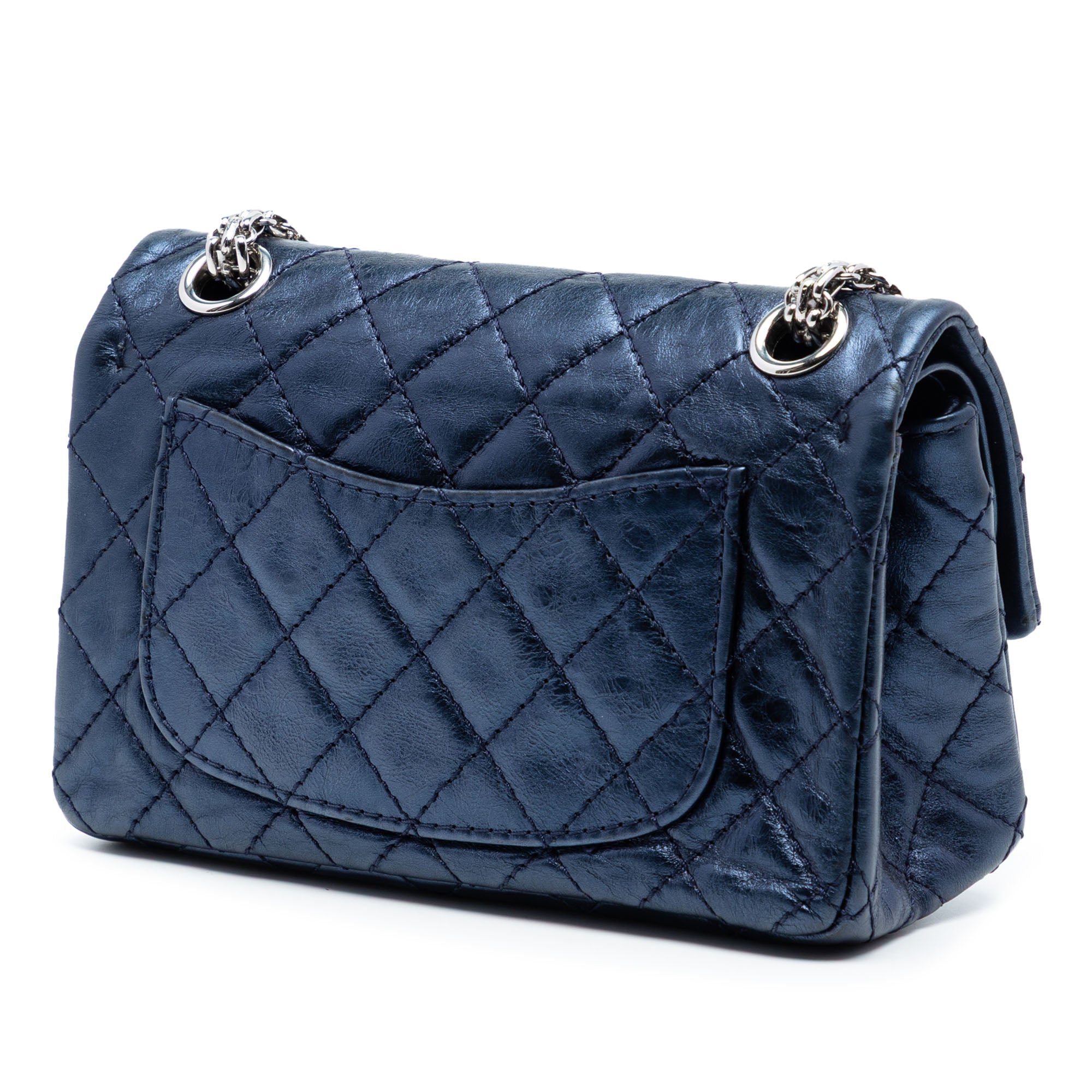 Chanel Metallic Aged Calfskin Reissue 2.55 Double Flap 224 - image 2
