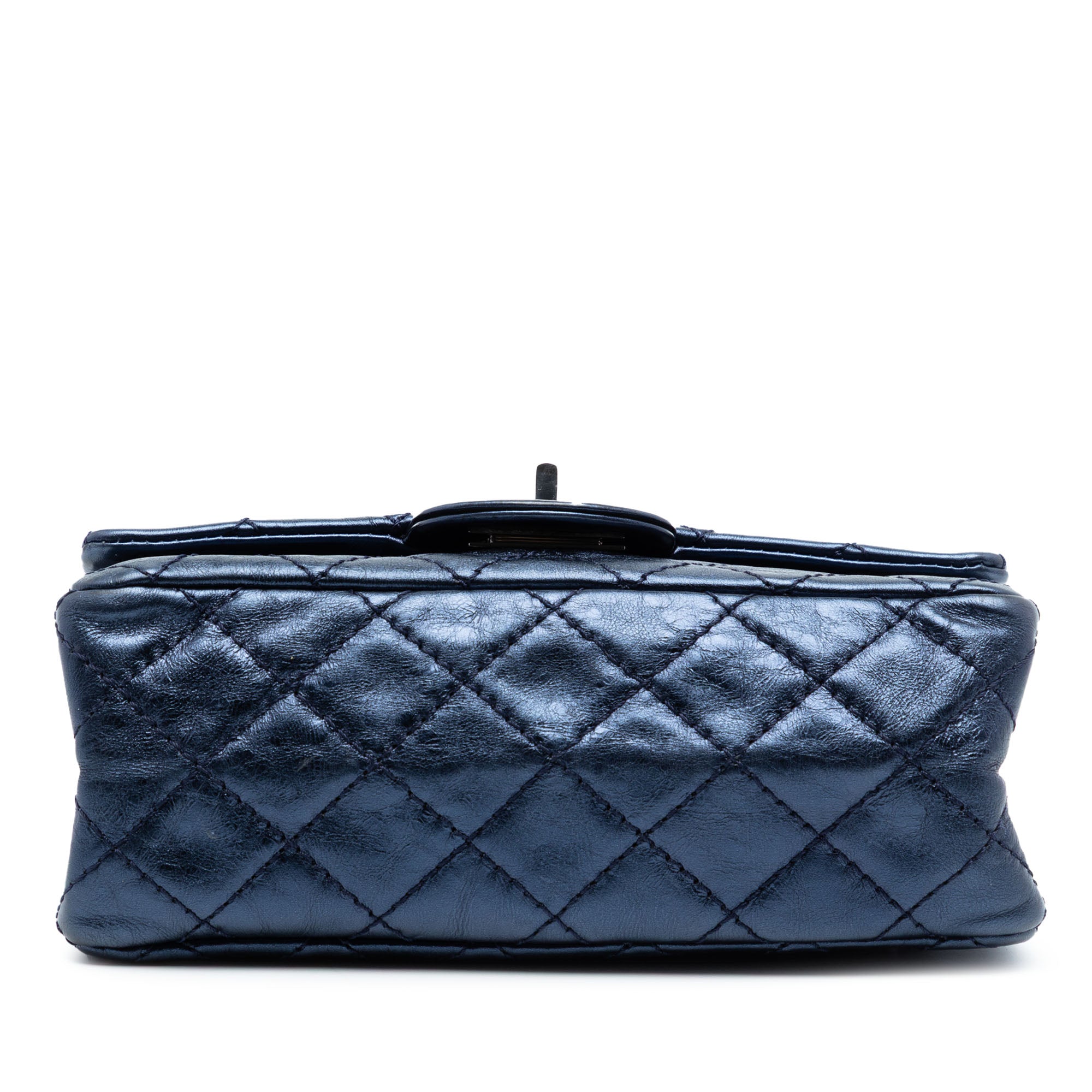 Chanel Metallic Aged Calfskin Reissue 2.55 Double Flap 224 - image 3