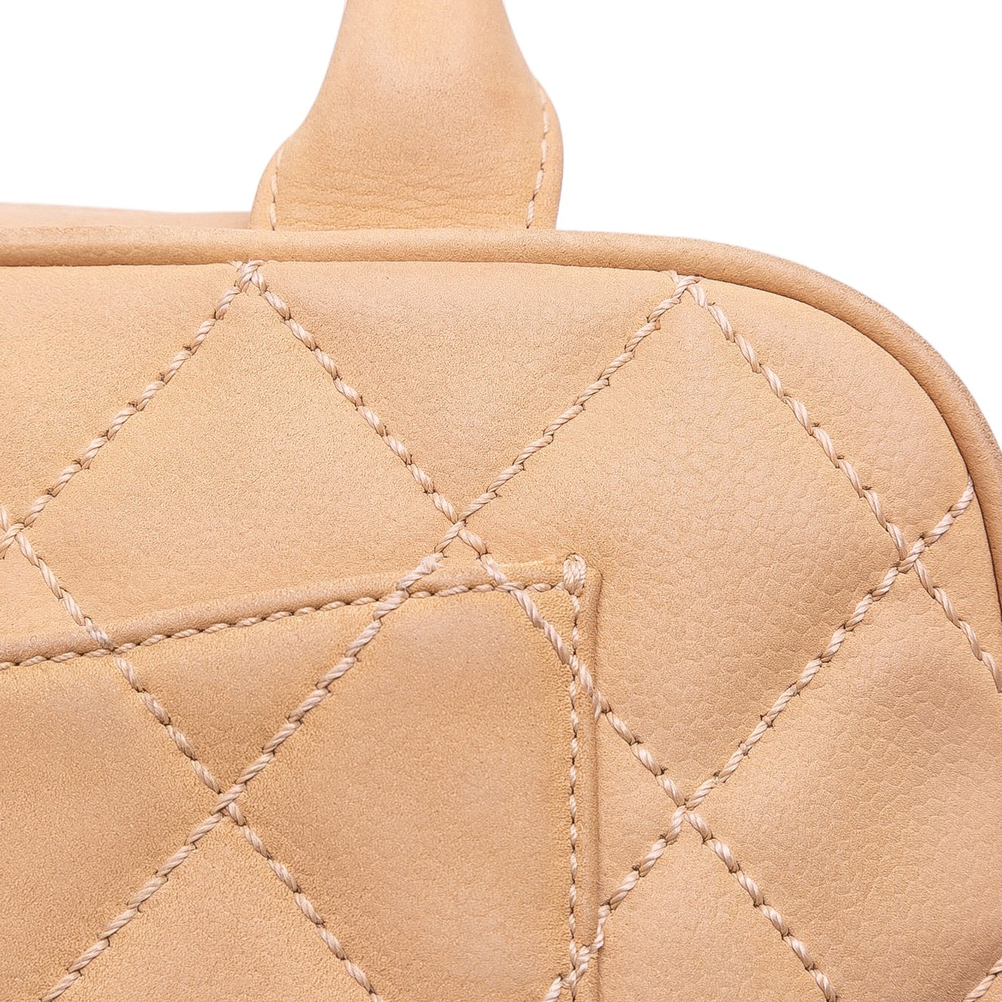 Chanel CC Quilted Caviar Bowling Bag - image 11