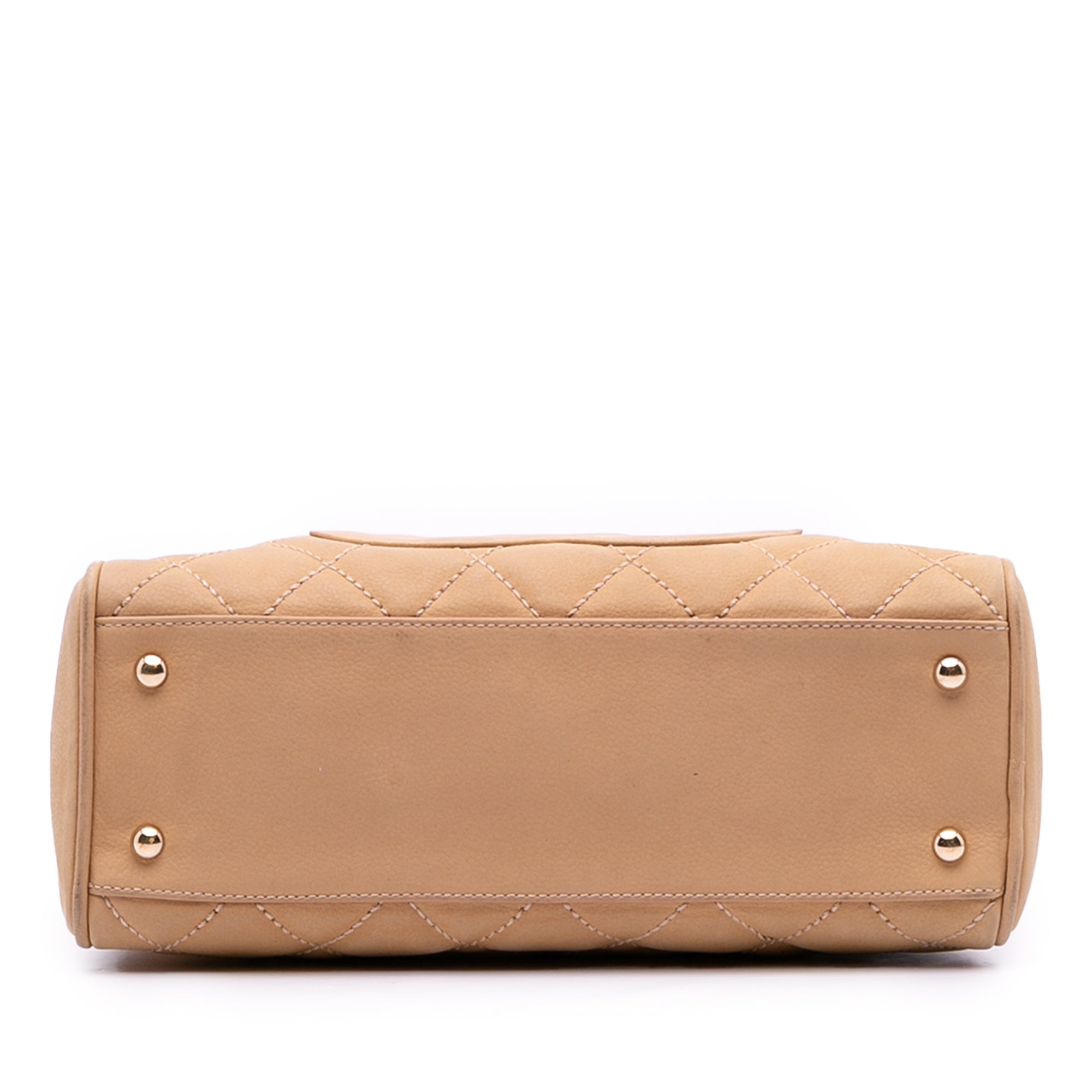 Chanel CC Quilted Caviar Bowling Bag - image 3