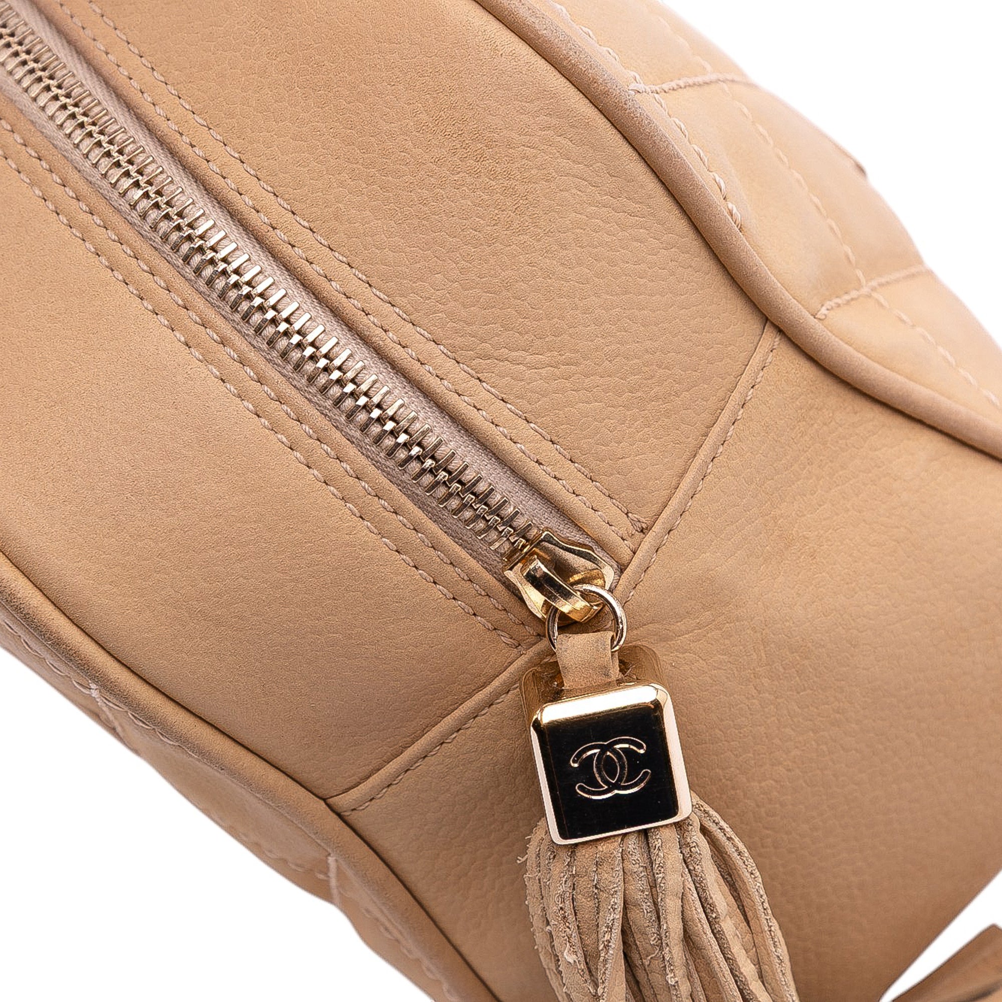 Chanel CC Quilted Caviar Bowling Bag - image 7