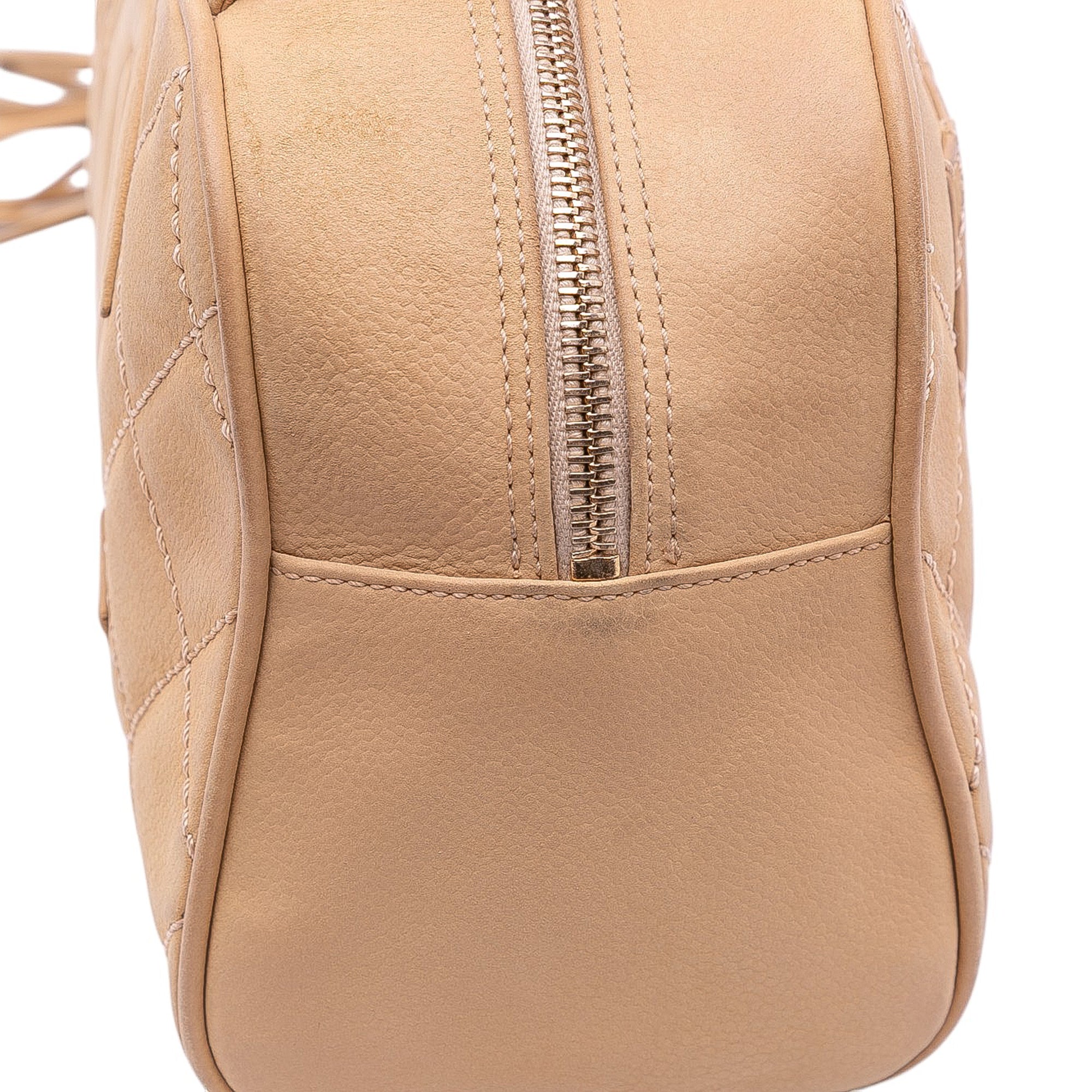 Chanel CC Quilted Caviar Bowling Bag - image 8