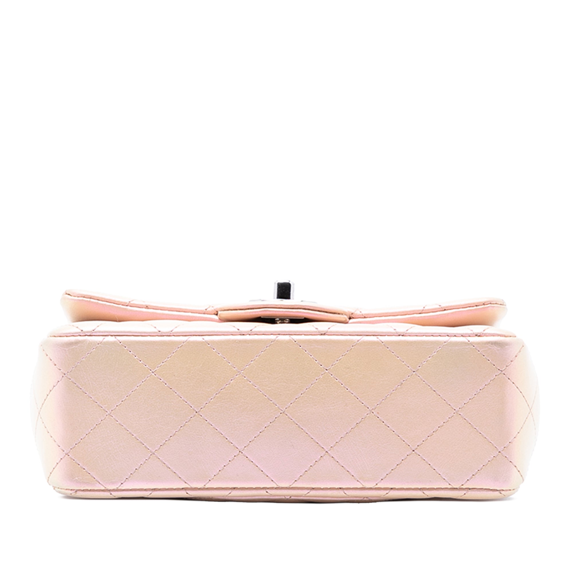 Chanel Mini Rectangular Classic Iridescent Lambskin Single Flap - image 3
