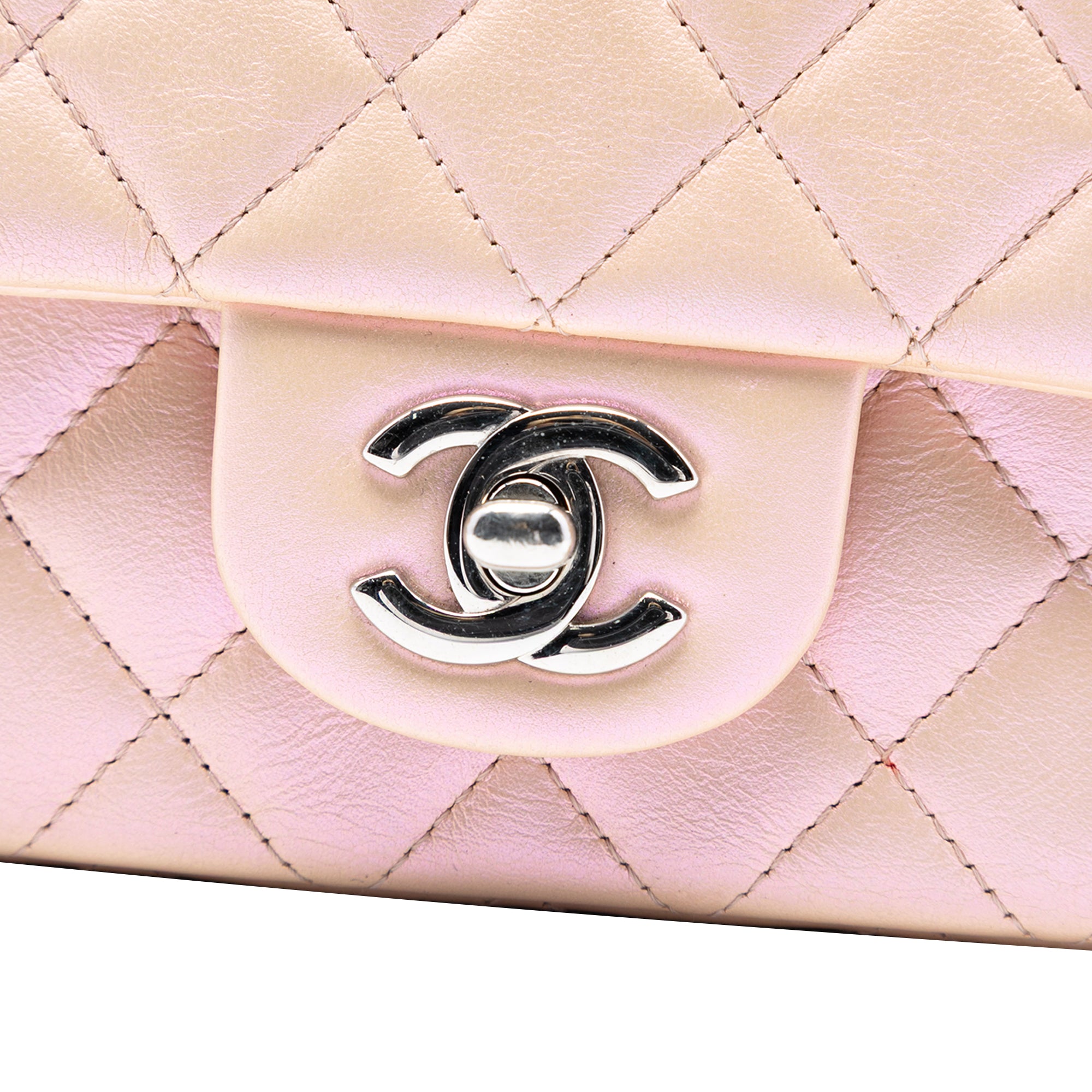 Chanel Mini Rectangular Classic Iridescent Lambskin Single Flap - image 5