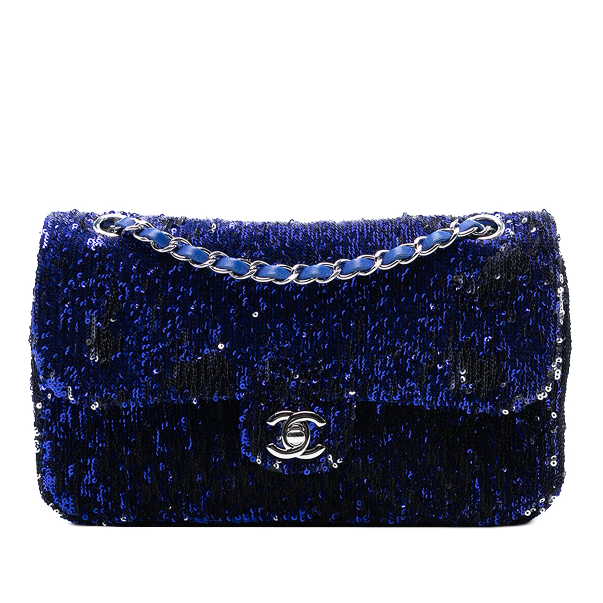 Chanel Medium Classic Sequin Single Flap - image 1