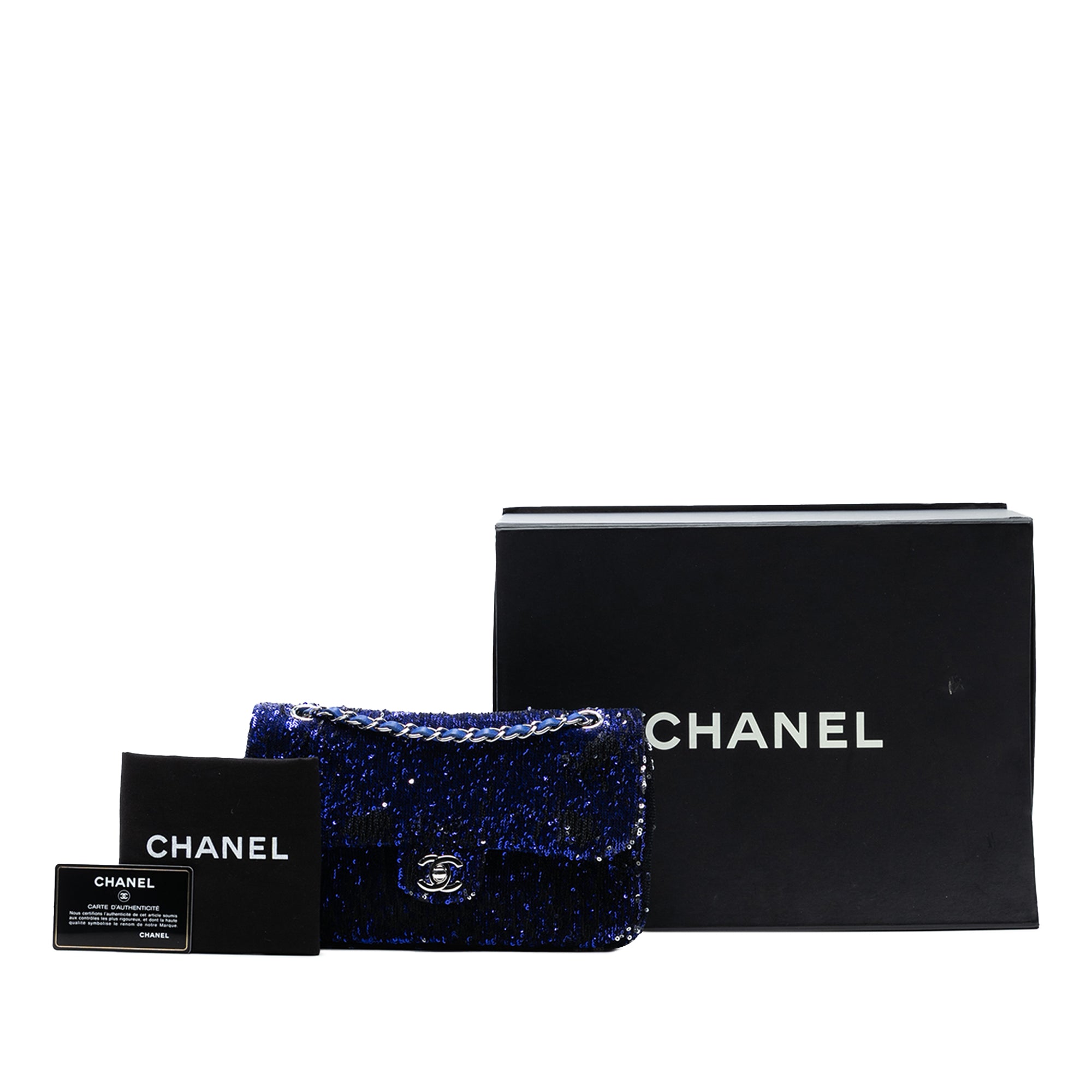 Chanel Medium Classic Sequin Single Flap - image 8