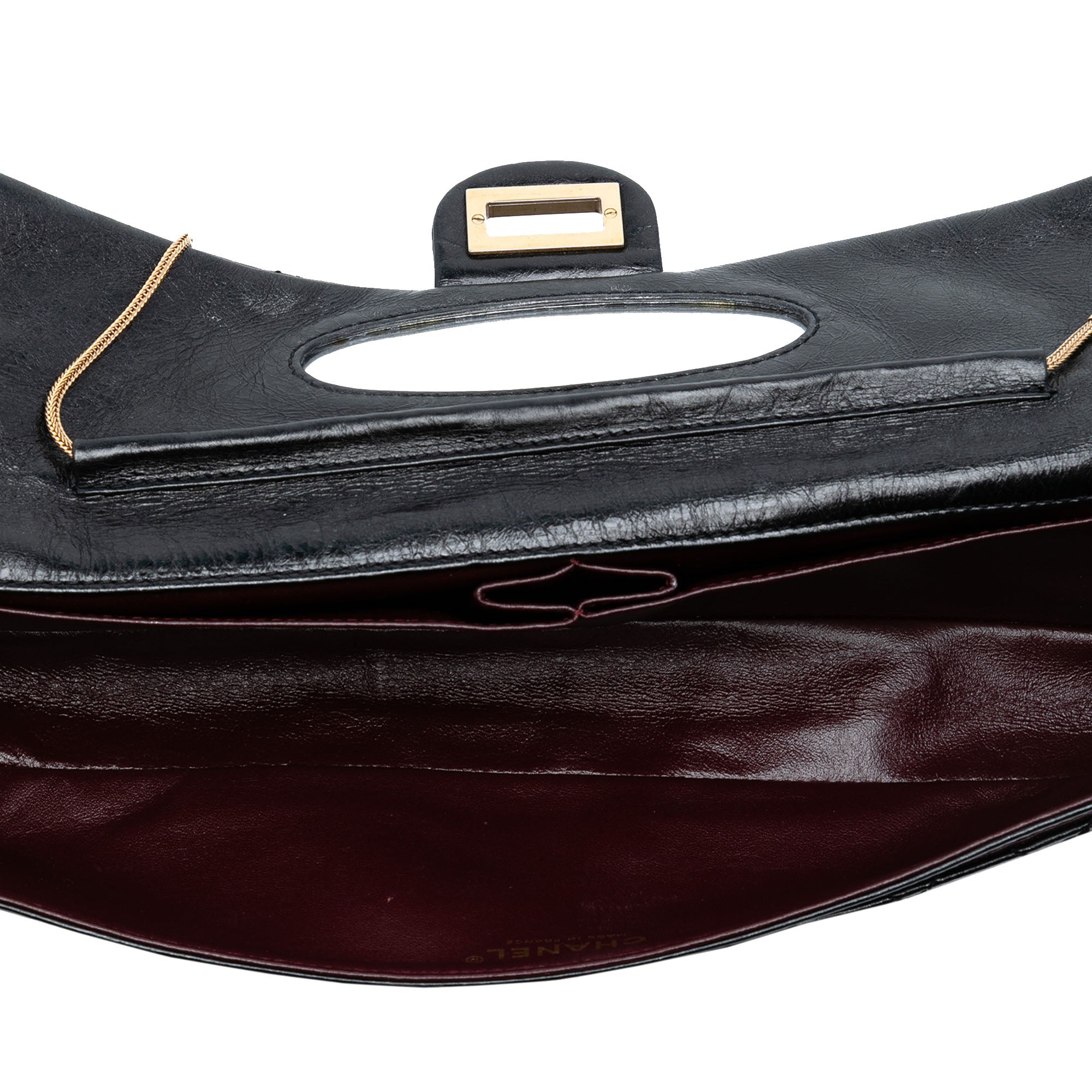 Chanel Quilted Glazed Calfskin Reissue 2.55 East West Flap - image 4