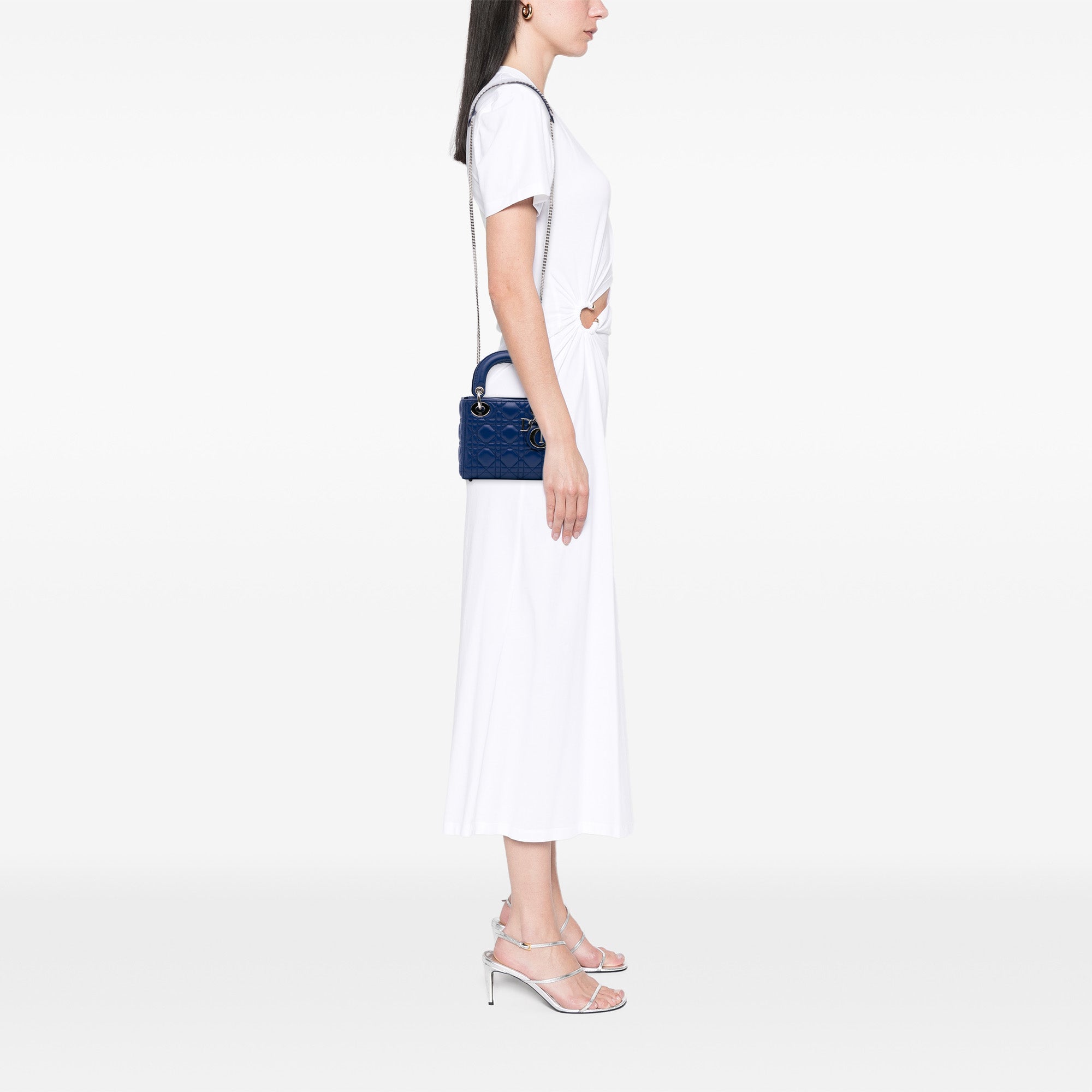 Dior Mini Lambskin Cannage Lady Dior - image 11