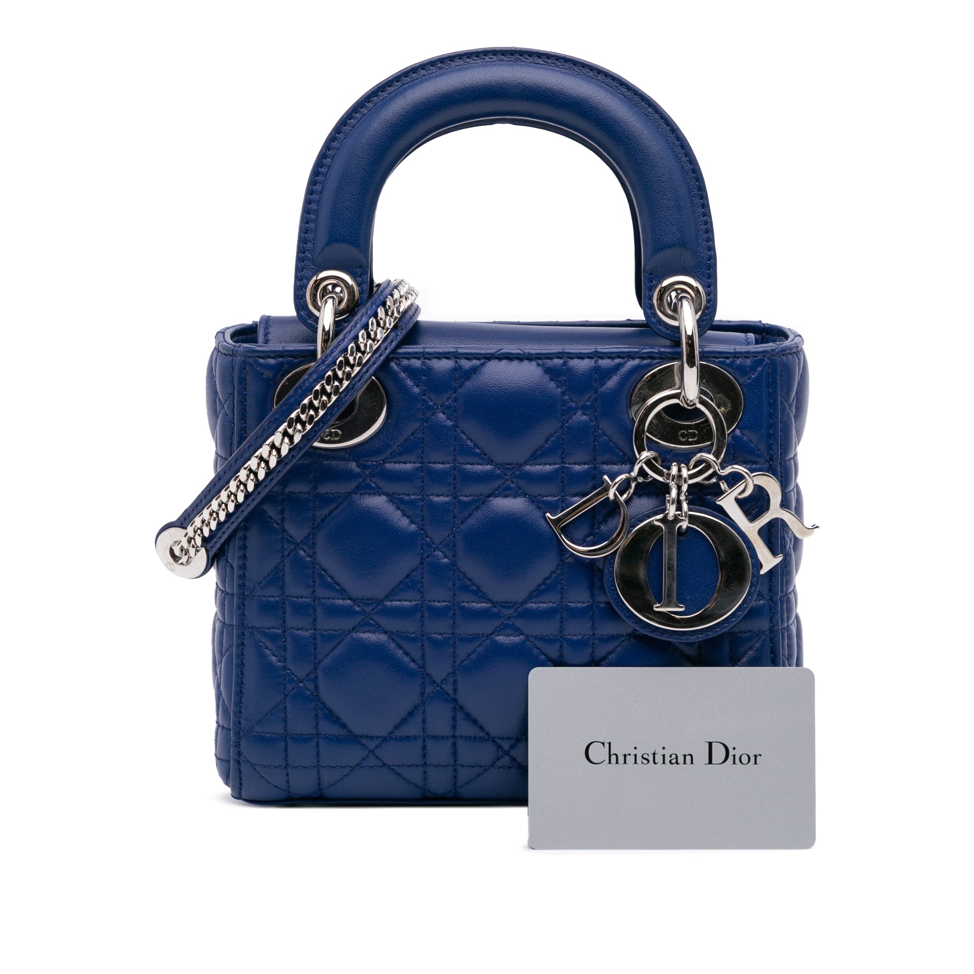 Dior Mini Lambskin Cannage Lady Dior - image 12