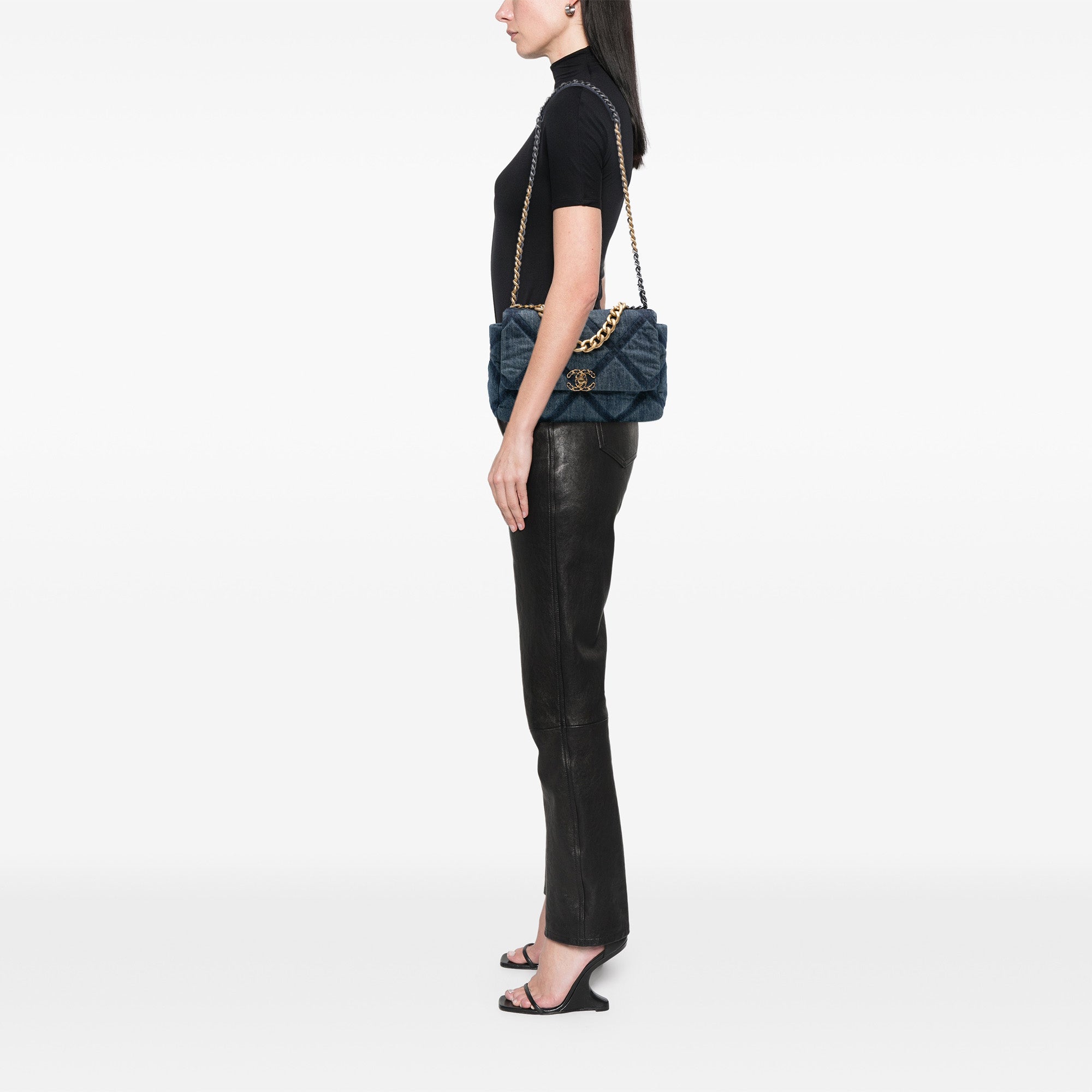 Chanel Large Denim 19 Flap - image 8