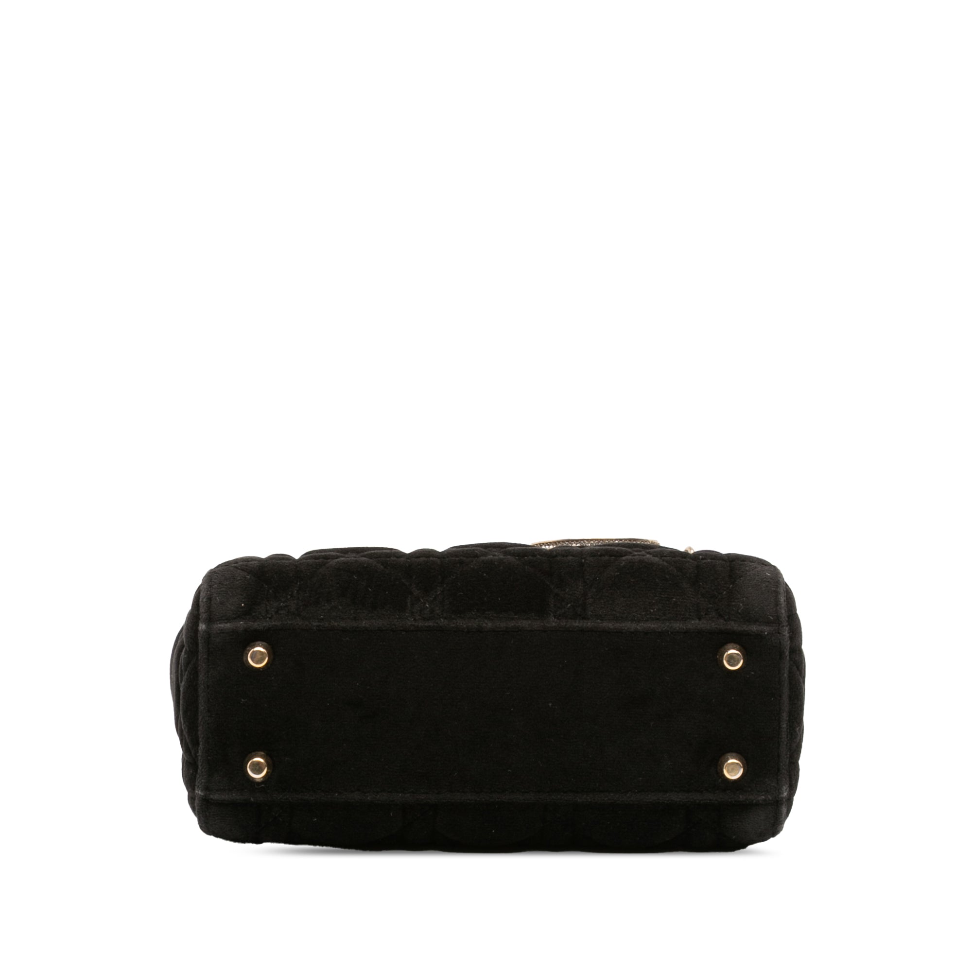 Dior Mini Velvet Cannage Lady Dior - image 3
