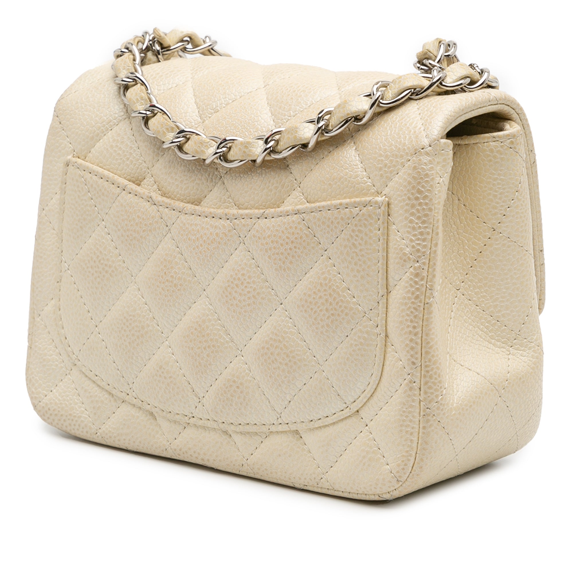 Chanel Mini Square Classic Caviar Single Flap - image 2