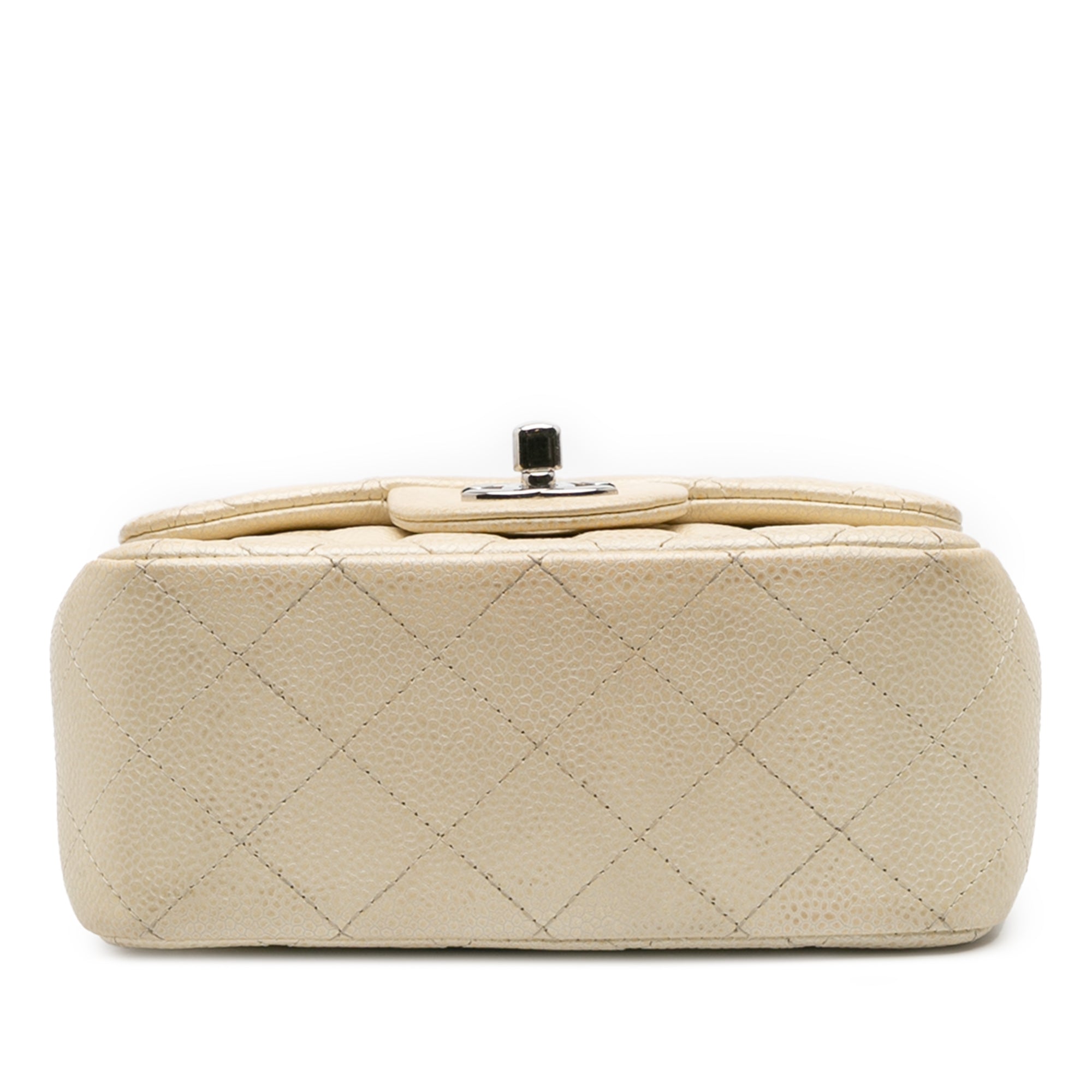 Chanel Mini Square Classic Caviar Single Flap - image 3