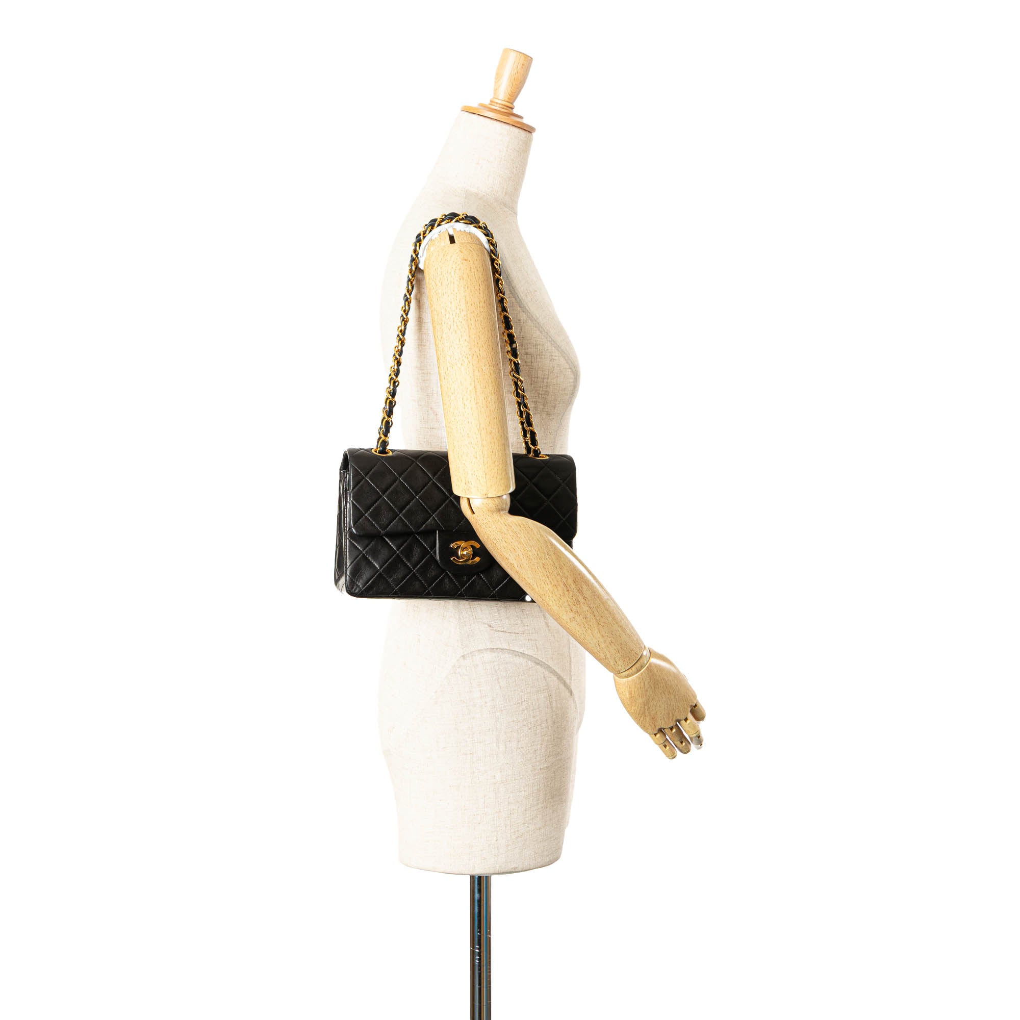 Chanel Small Classic Lambskin Double Flap - image 14