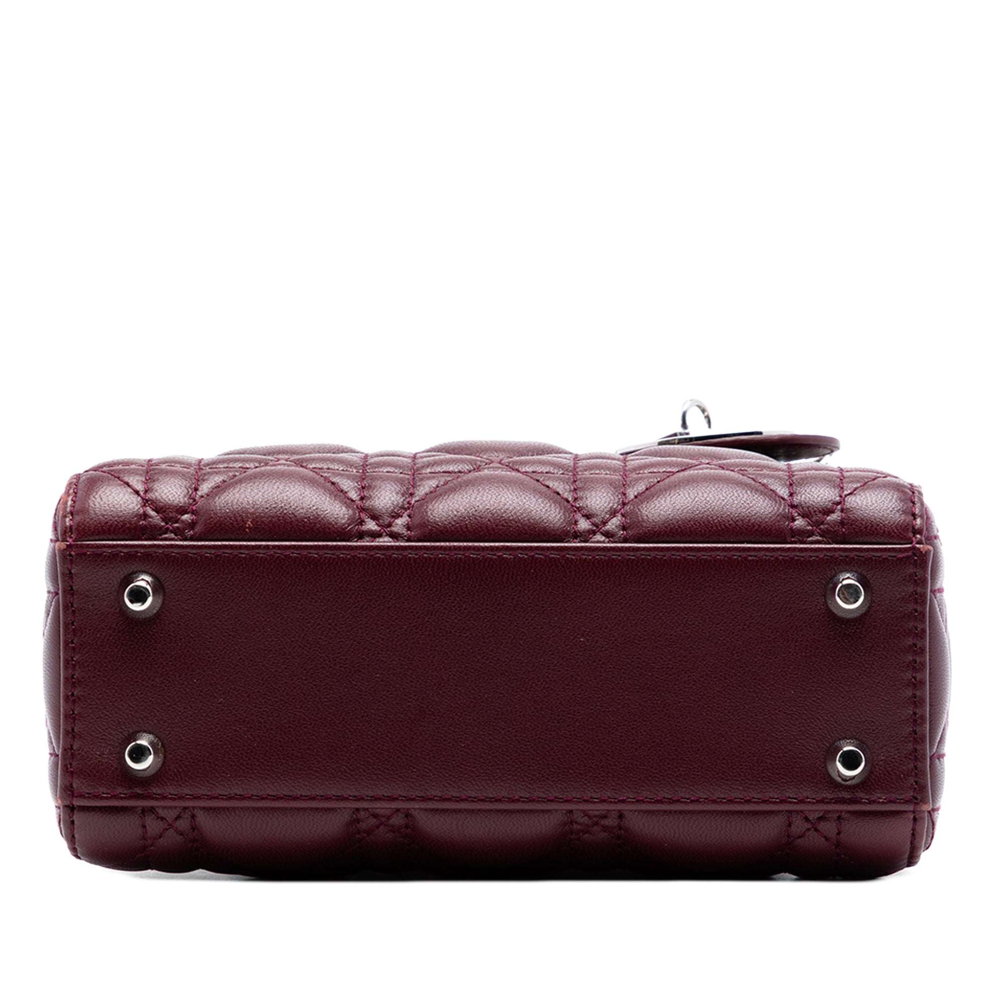 Dior Mini Lambskin Cannage Crystal Strap Lady Dior - image 3