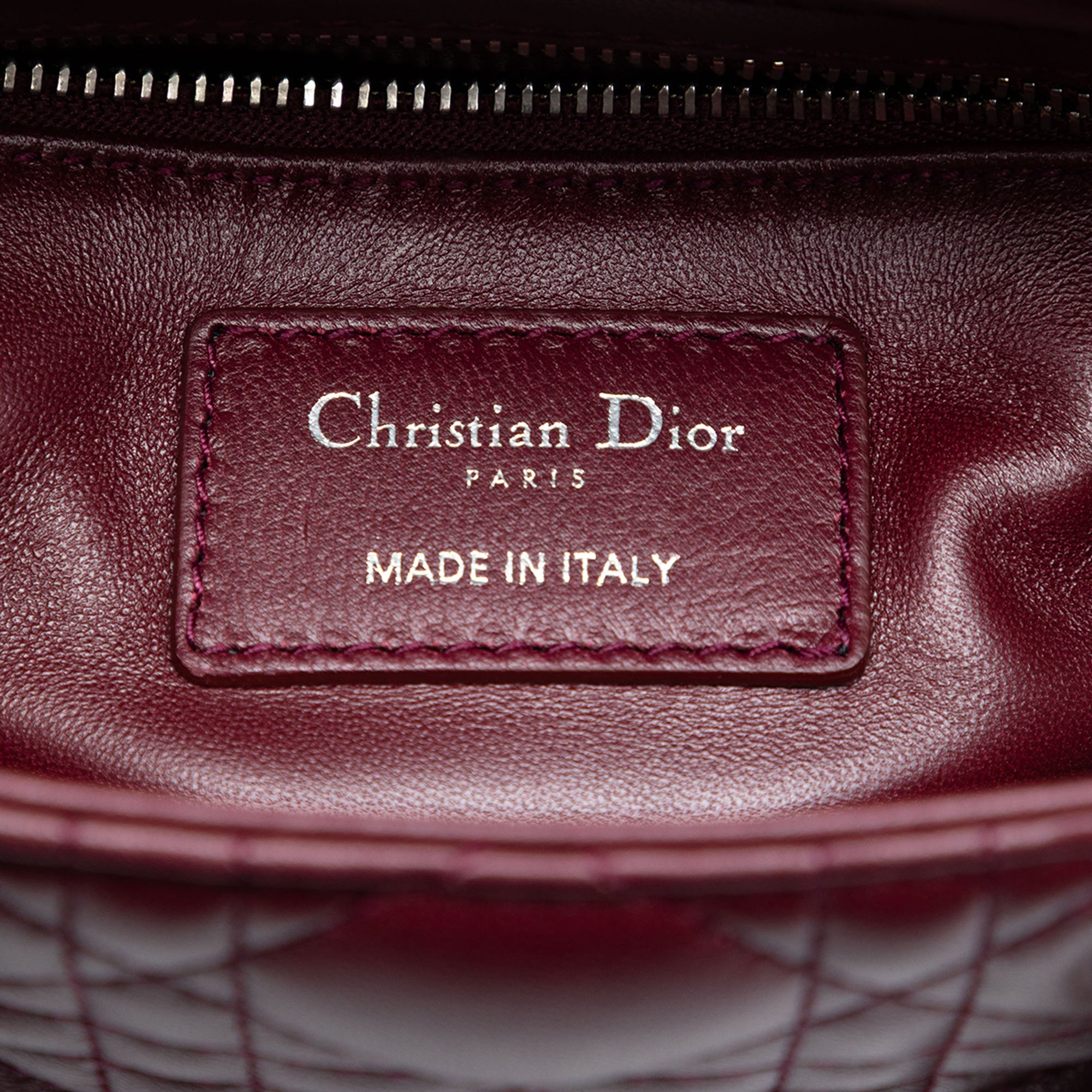 Dior Mini Lambskin Cannage Crystal Strap Lady Dior - image 5