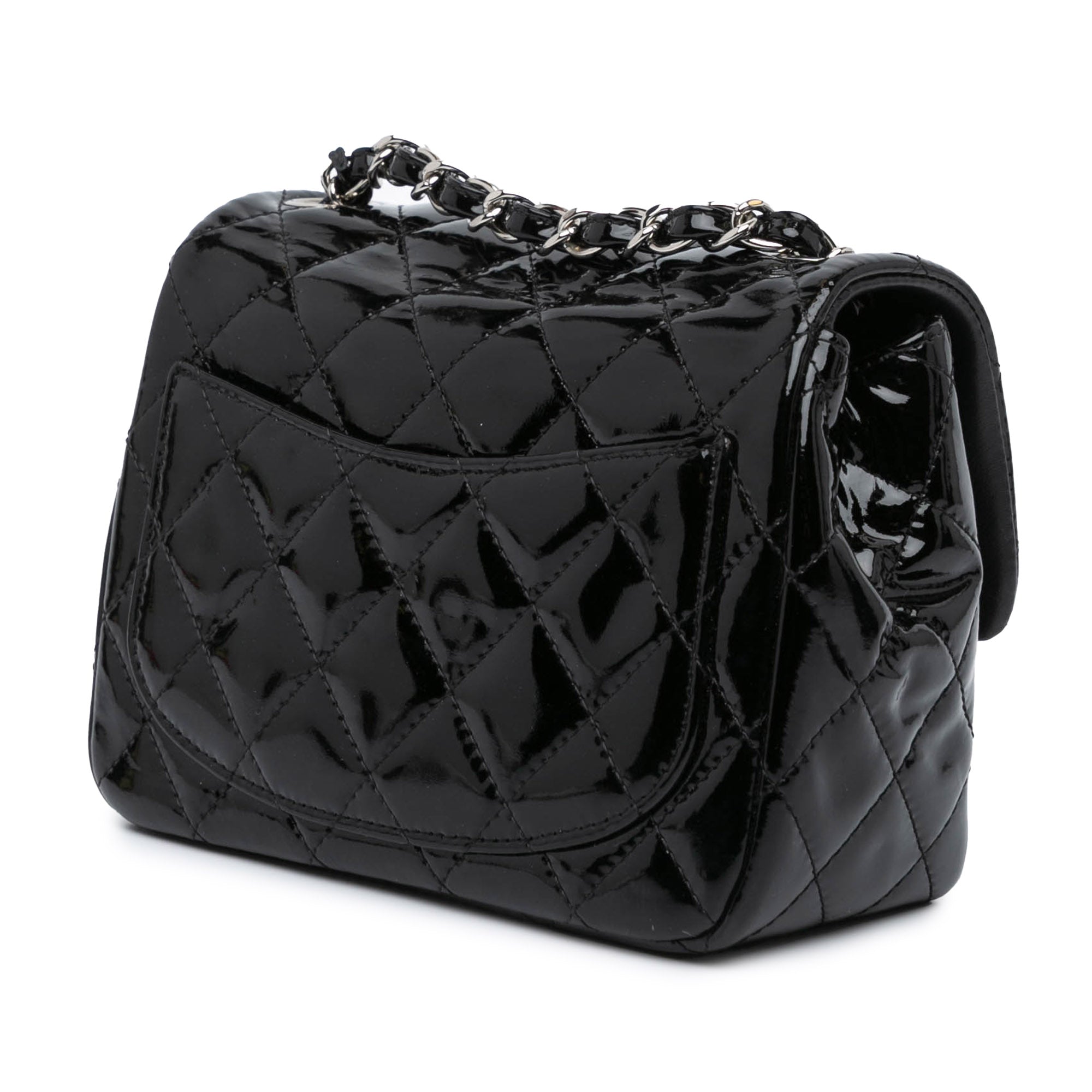 Chanel Mini Square Classic Patent Single Flap - image 2