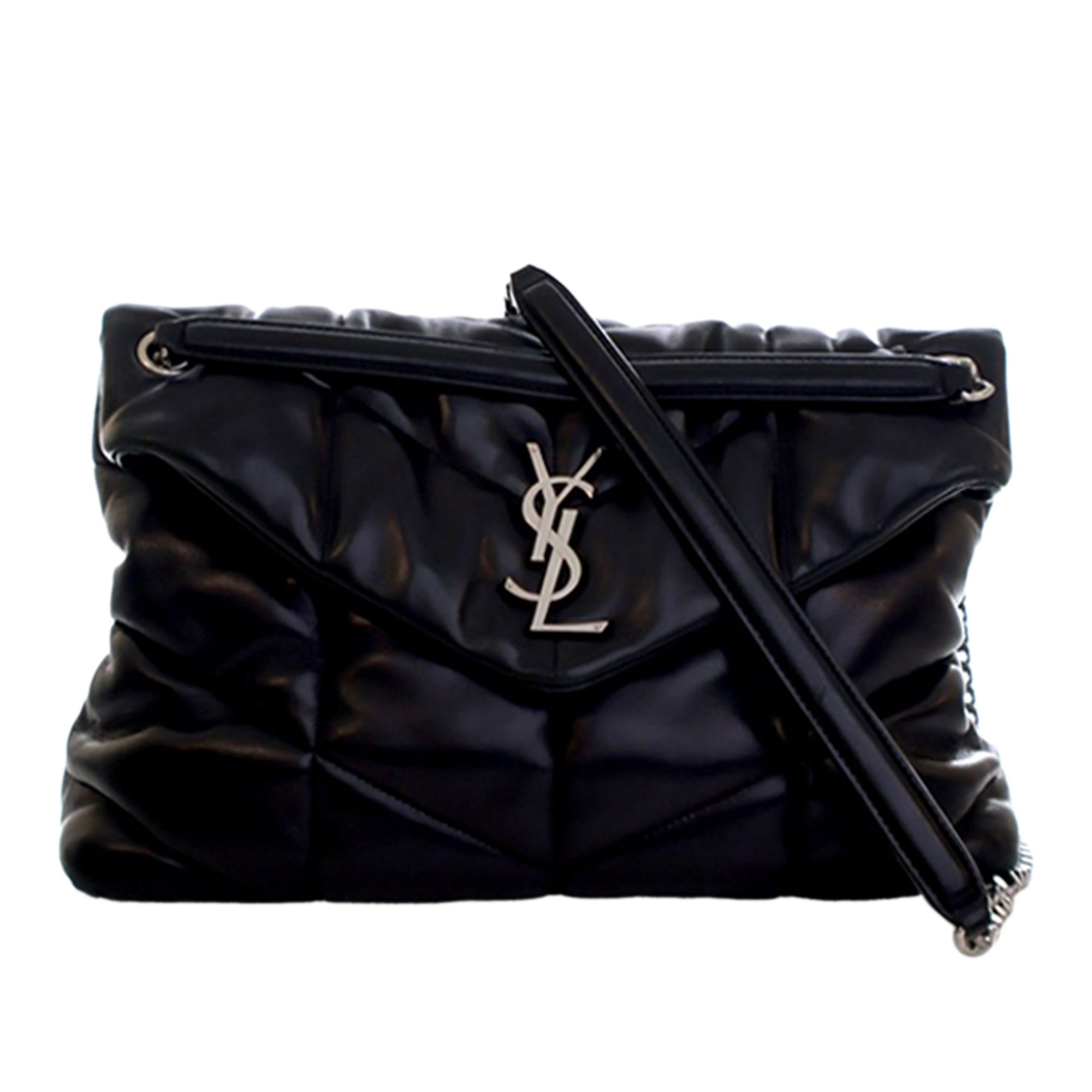 Saint Laurent Medium Matelasse Lambskin Monogram Loulou Puffer Shoulder Bag - image 1
