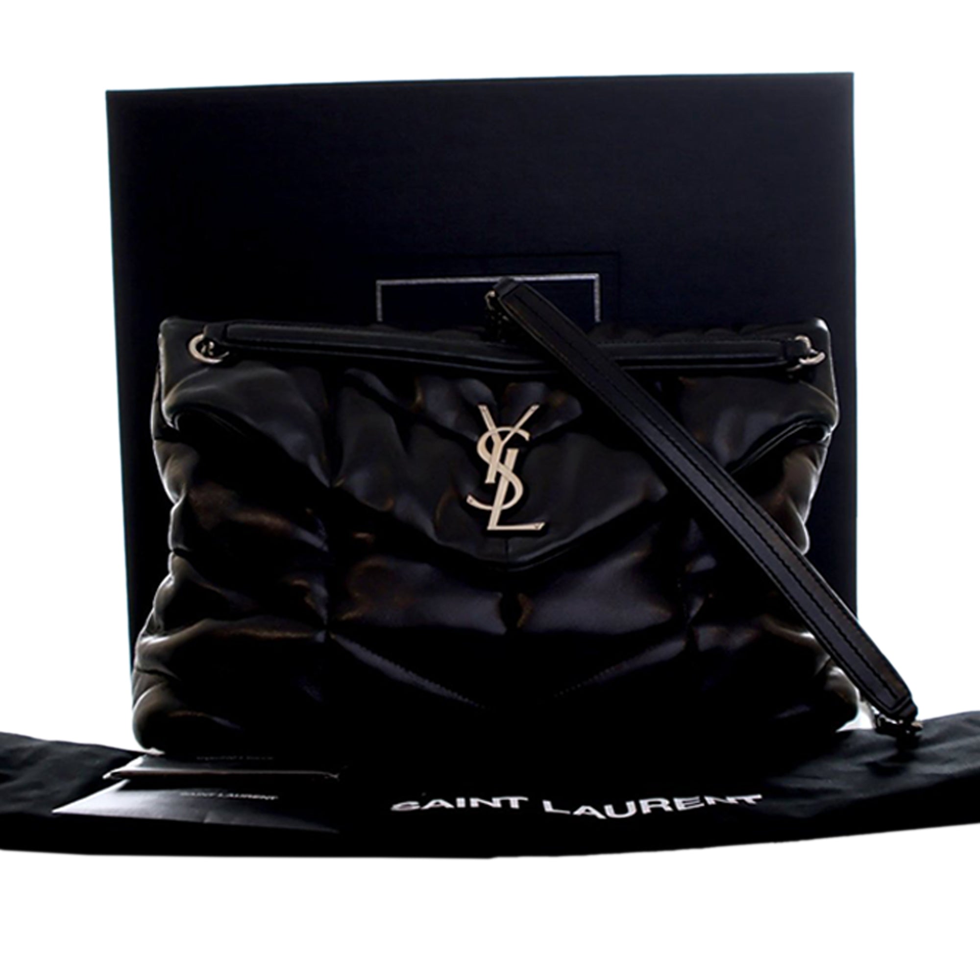 Saint Laurent Medium Matelasse Lambskin Monogram Loulou Puffer Shoulder Bag - image 15