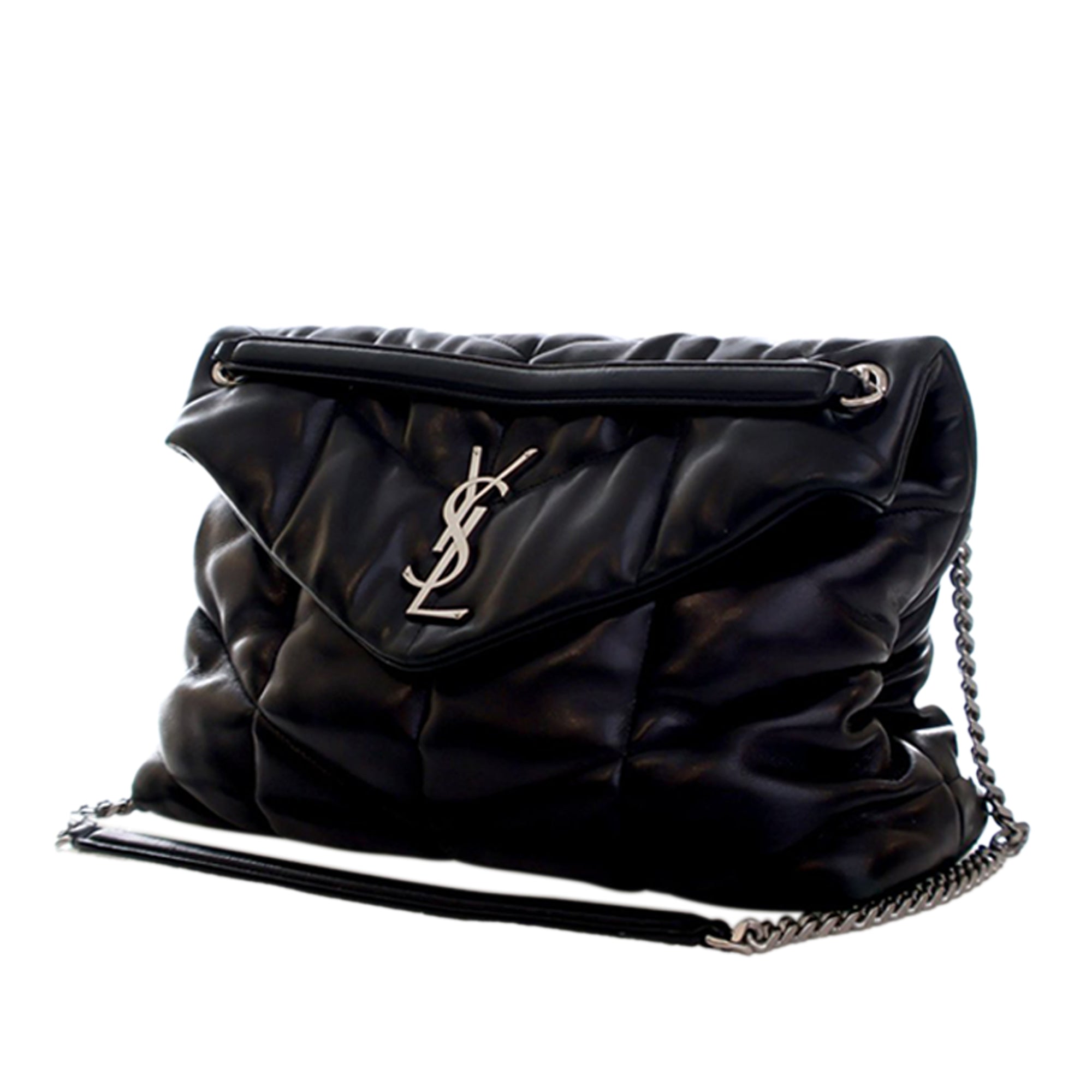 Saint Laurent Medium Matelasse Lambskin Monogram Loulou Puffer Shoulder Bag - image 2