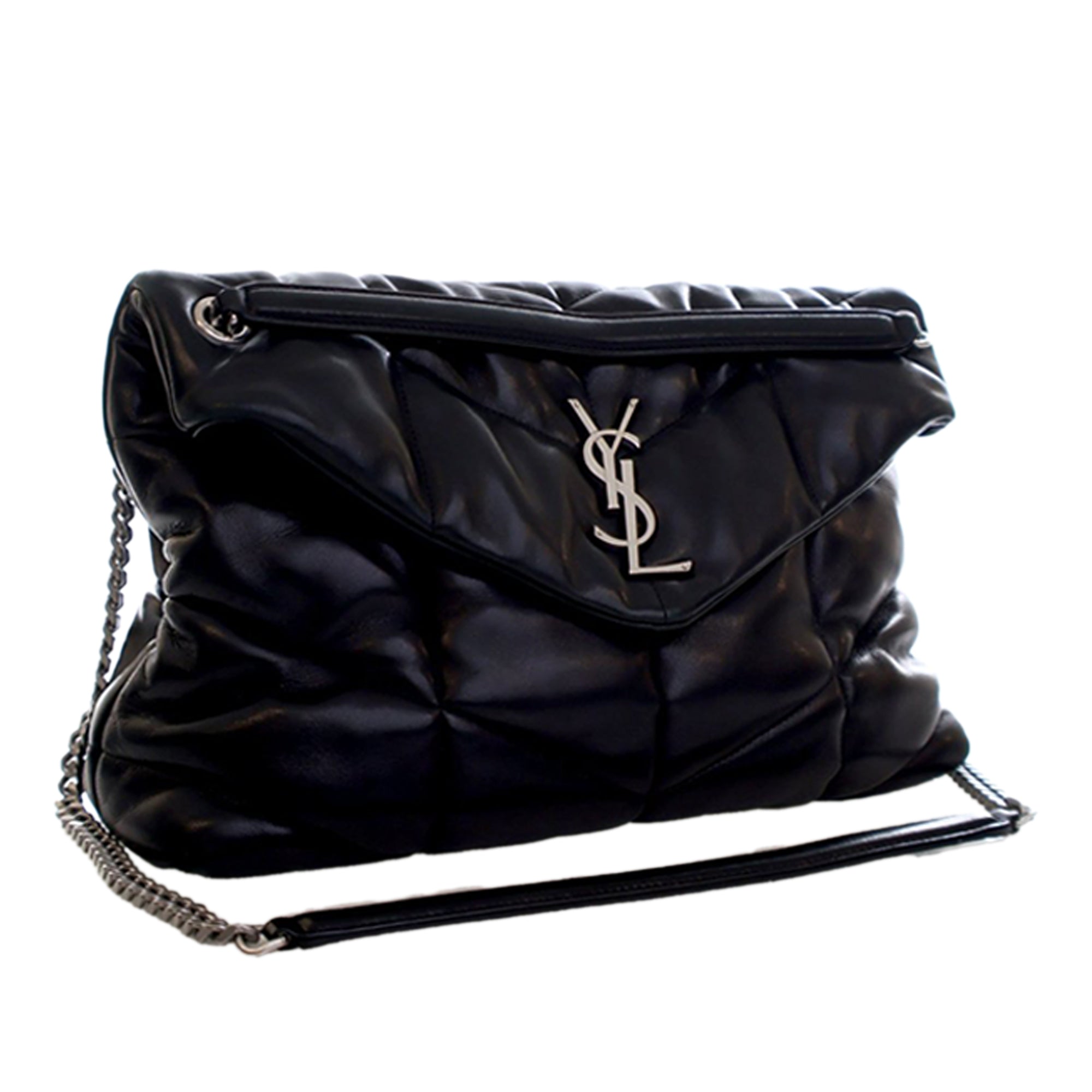 Saint Laurent Medium Matelasse Lambskin Monogram Loulou Puffer Shoulder Bag - image 3