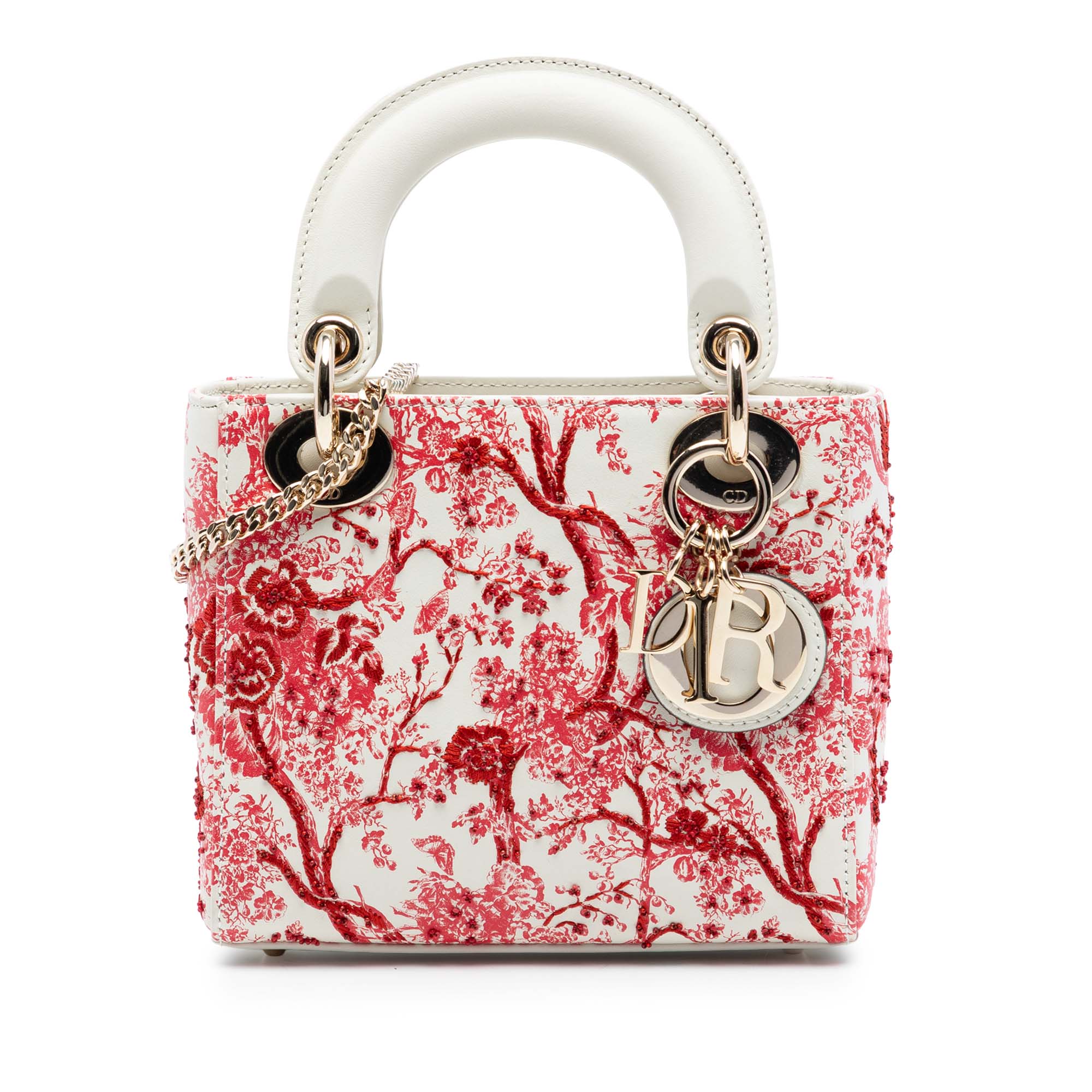 Dior Mini Lambskin Floral Toile de Jouy Lady Dior - image 1