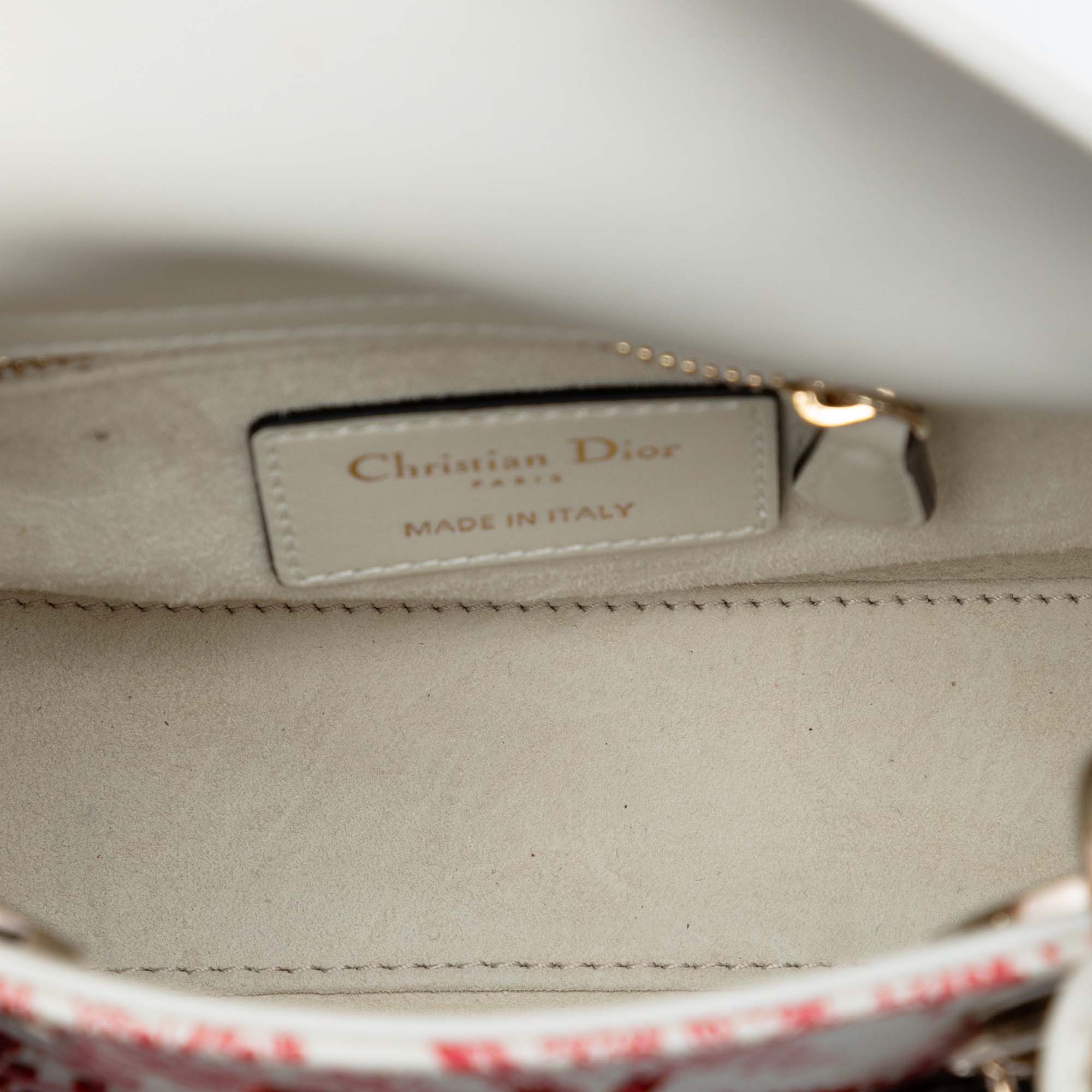Dior Mini Lambskin Floral Toile de Jouy Lady Dior - image 4