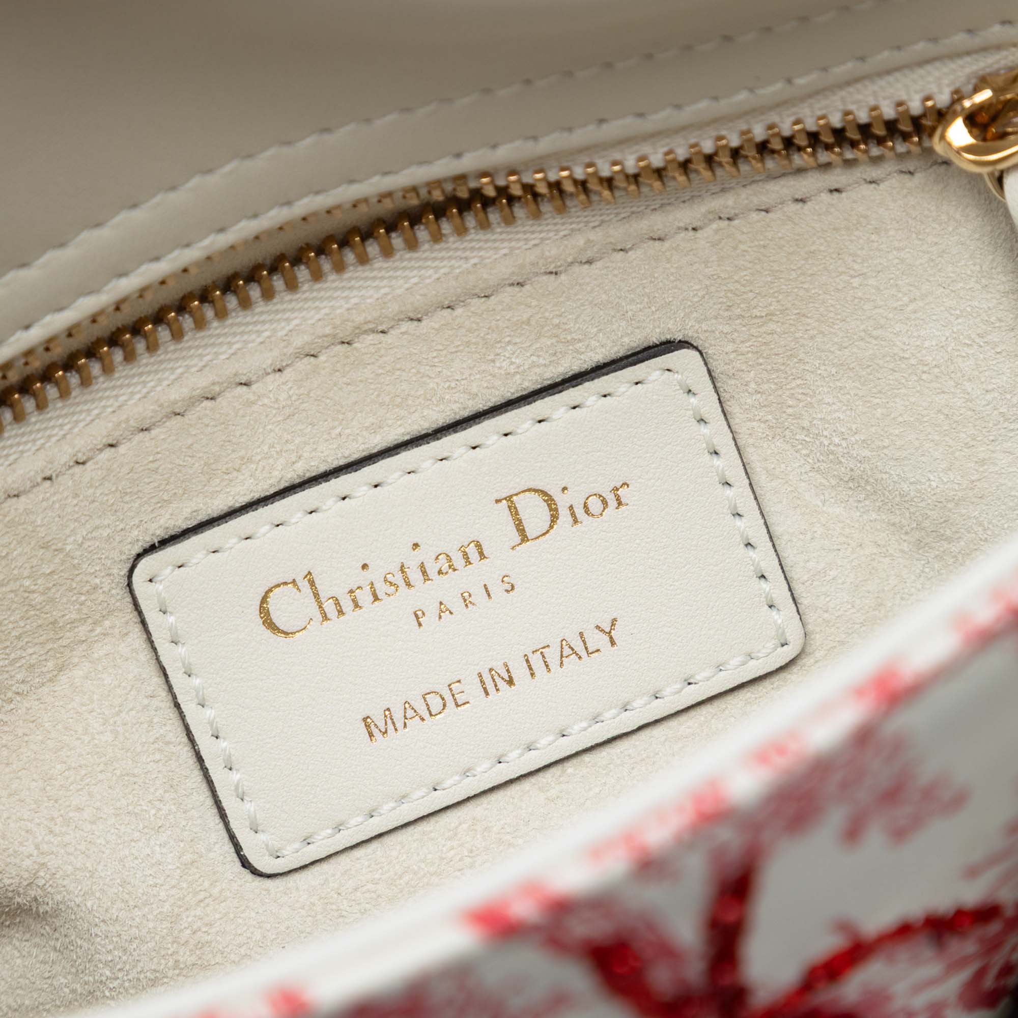 Dior Mini Lambskin Floral Toile de Jouy Lady Dior - image 5