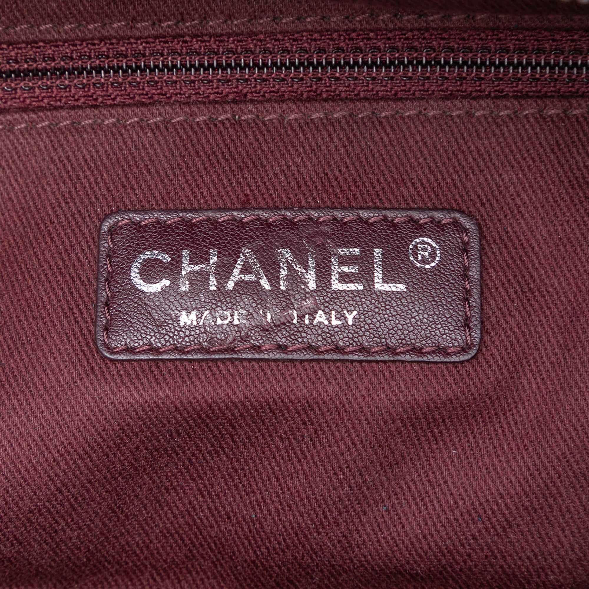 Chanel CC Woven Calfskin Bowling Bag - image 5