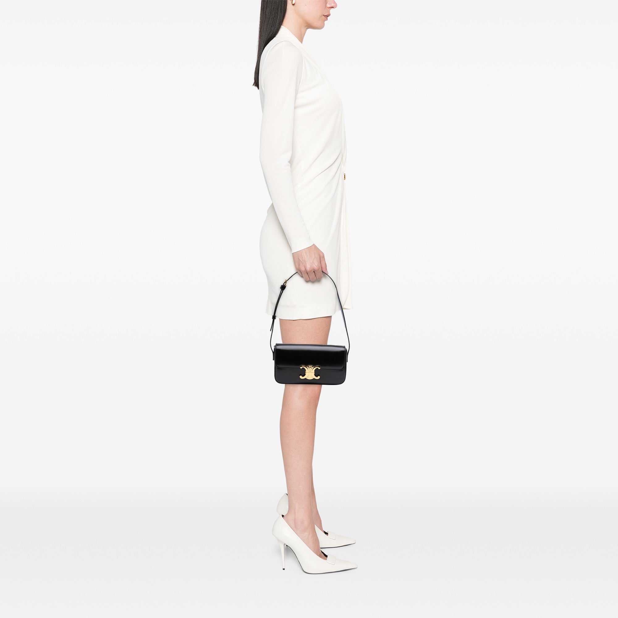 Celine Shiny Calfskin Claude Shoulder Bag - image 7