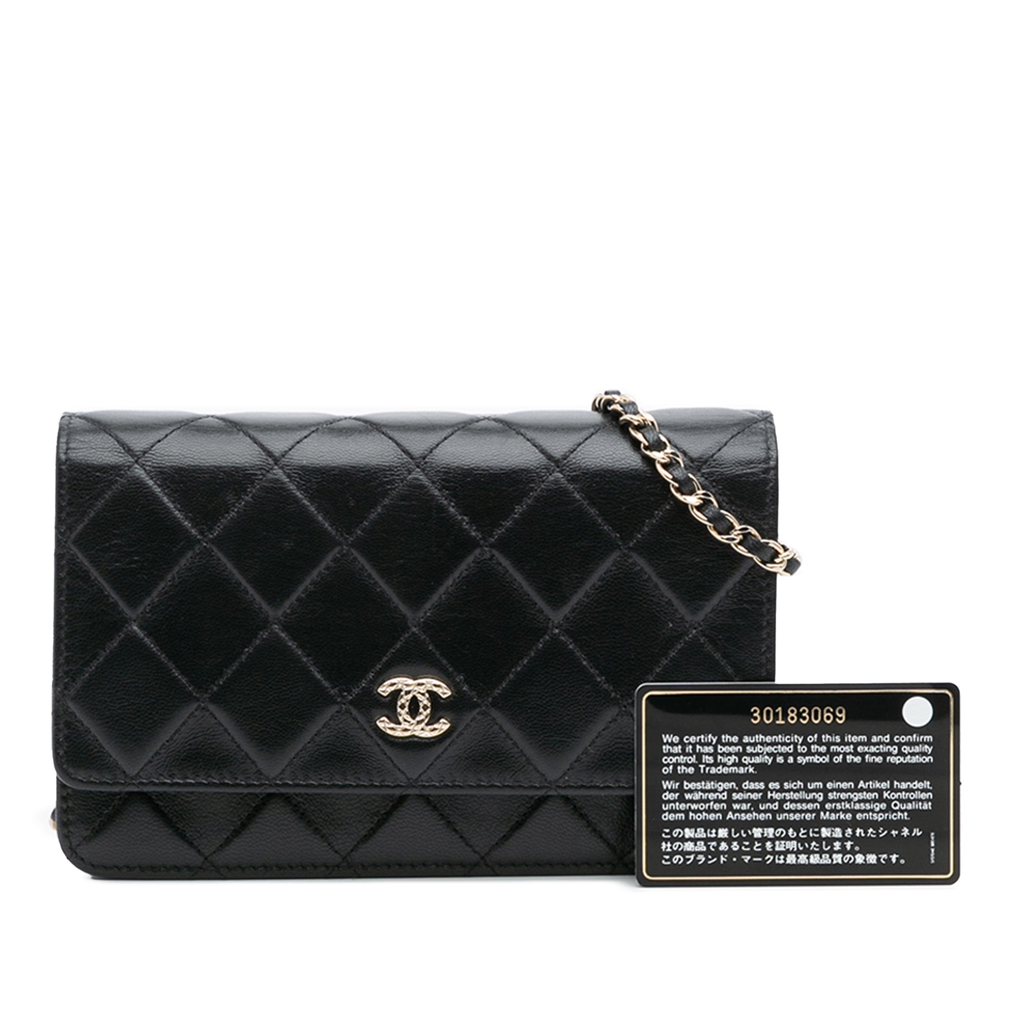 Chanel CC Quilted Calfskin Wallet on Chain - image 12