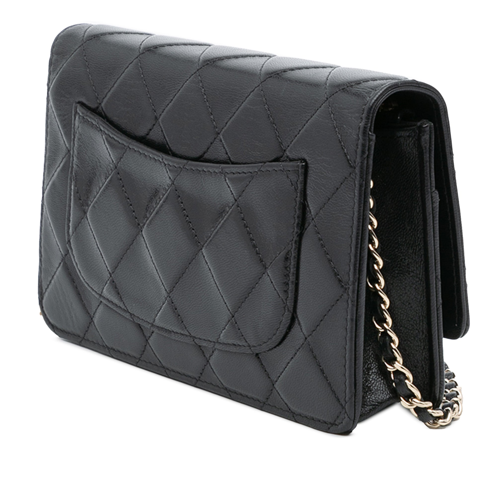 Chanel CC Quilted Calfskin Wallet on Chain - image 2