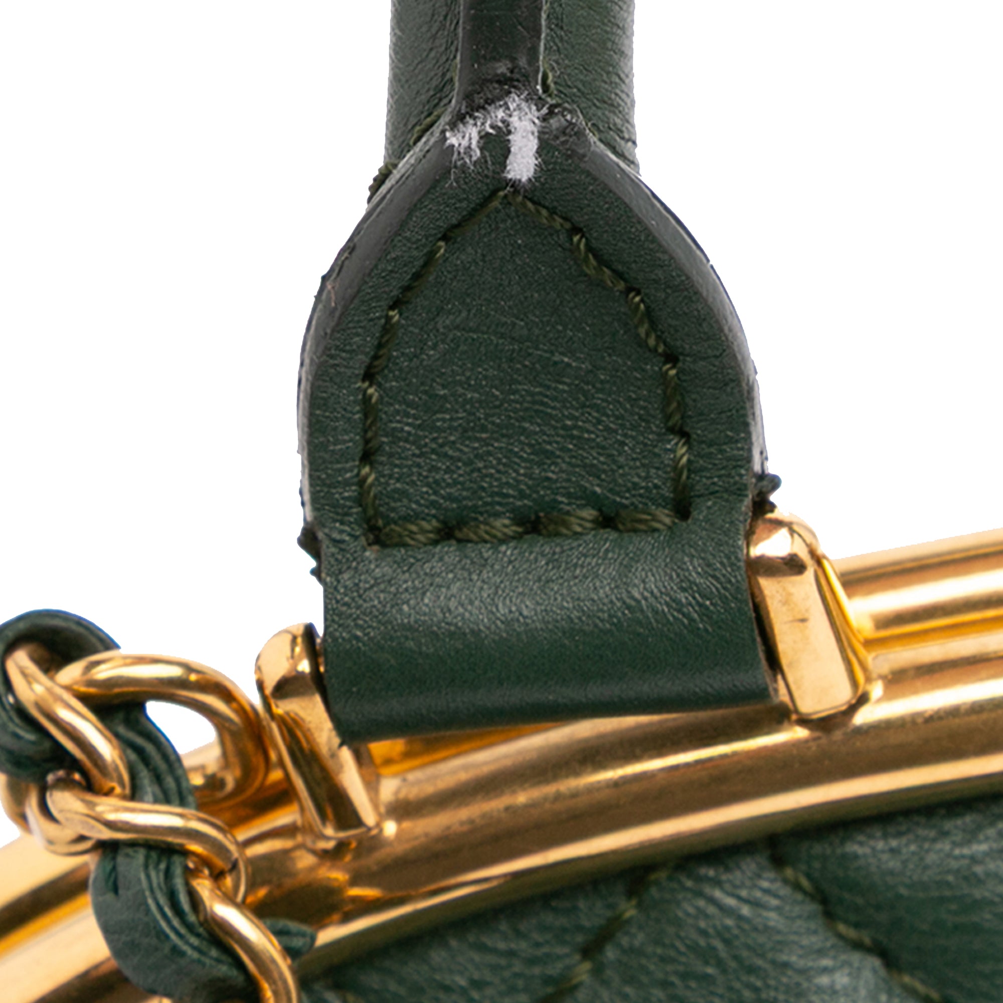 Chanel Small Quilted Calfskin Colosseum Lock Frame Bowling Bag - image 10