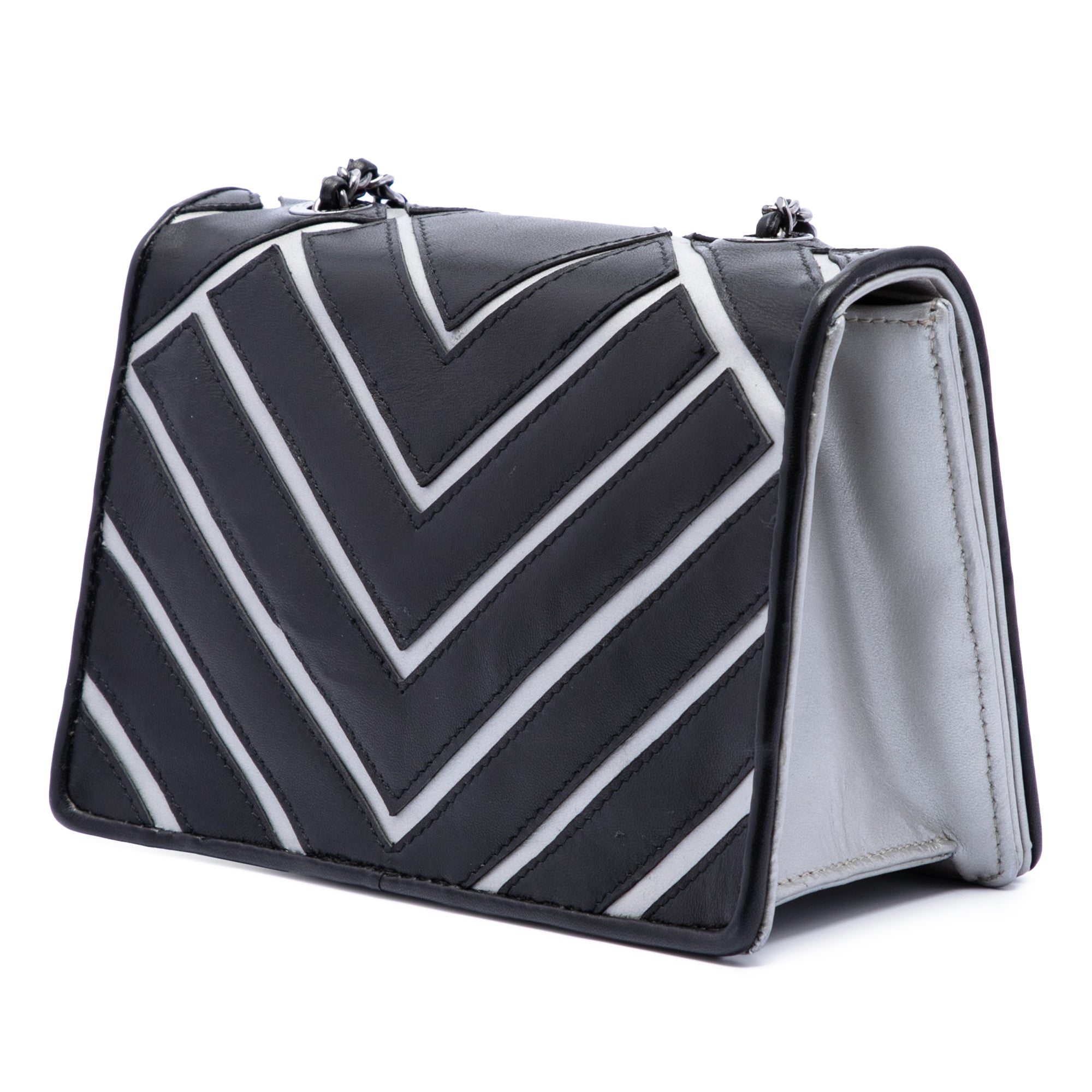 Chanel Small Chevron Lambskin Couture Flap - image 2