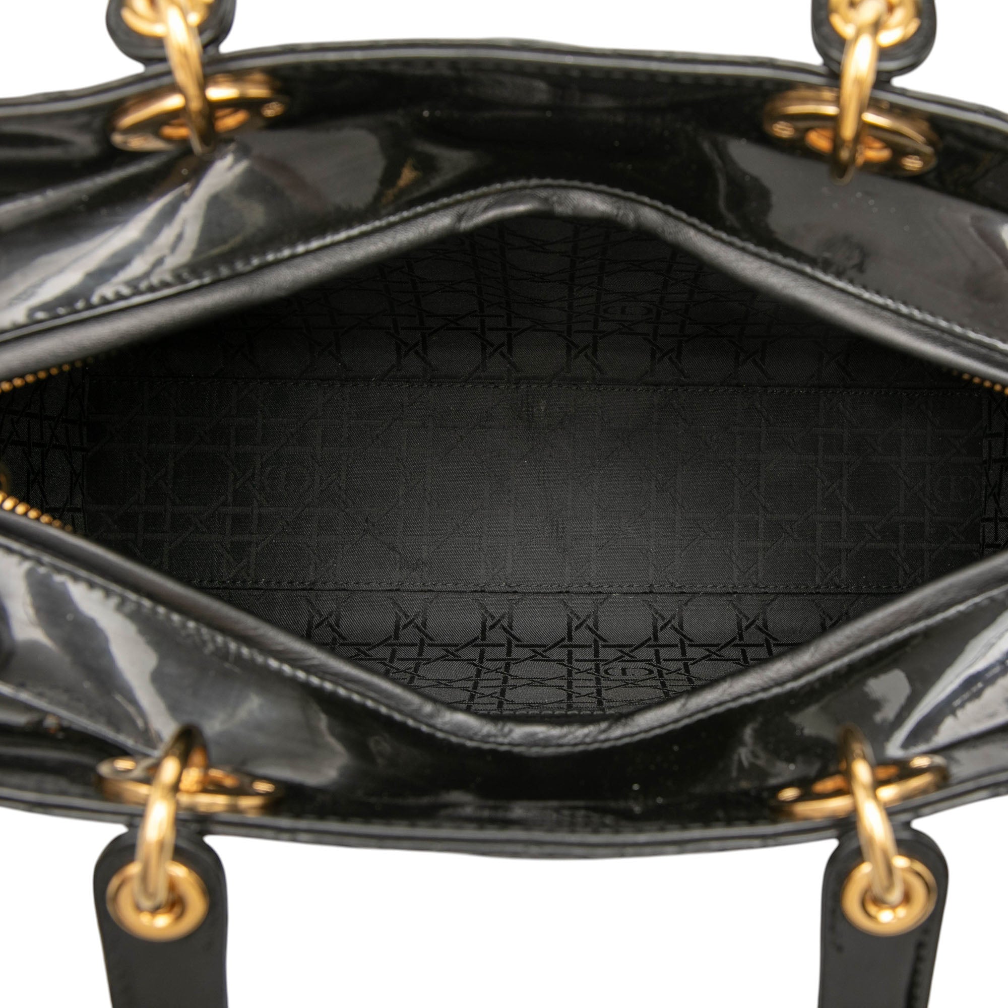 Dior Large Patent Cannage Lady Dior - image 4