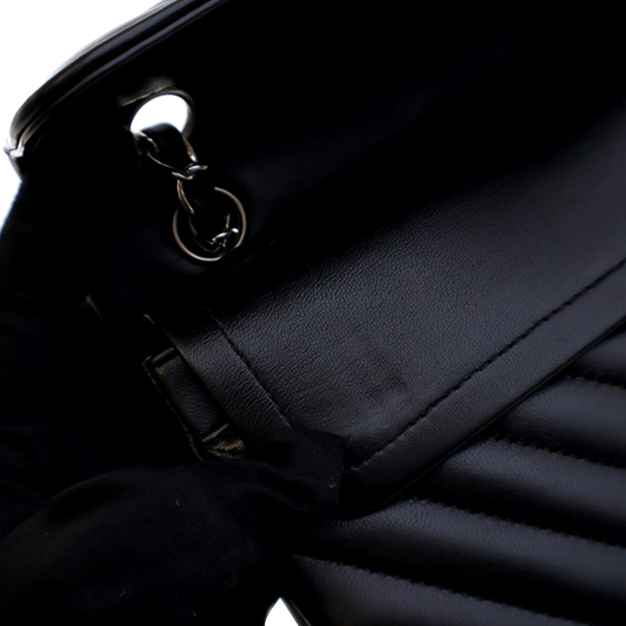 Chanel Small Classic Chevron Lambskin Double Flap - image 11