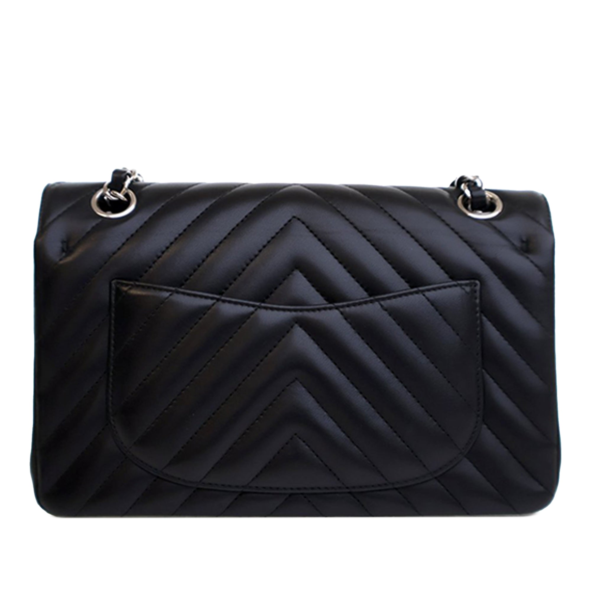 Chanel Small Classic Chevron Lambskin Double Flap - image 2